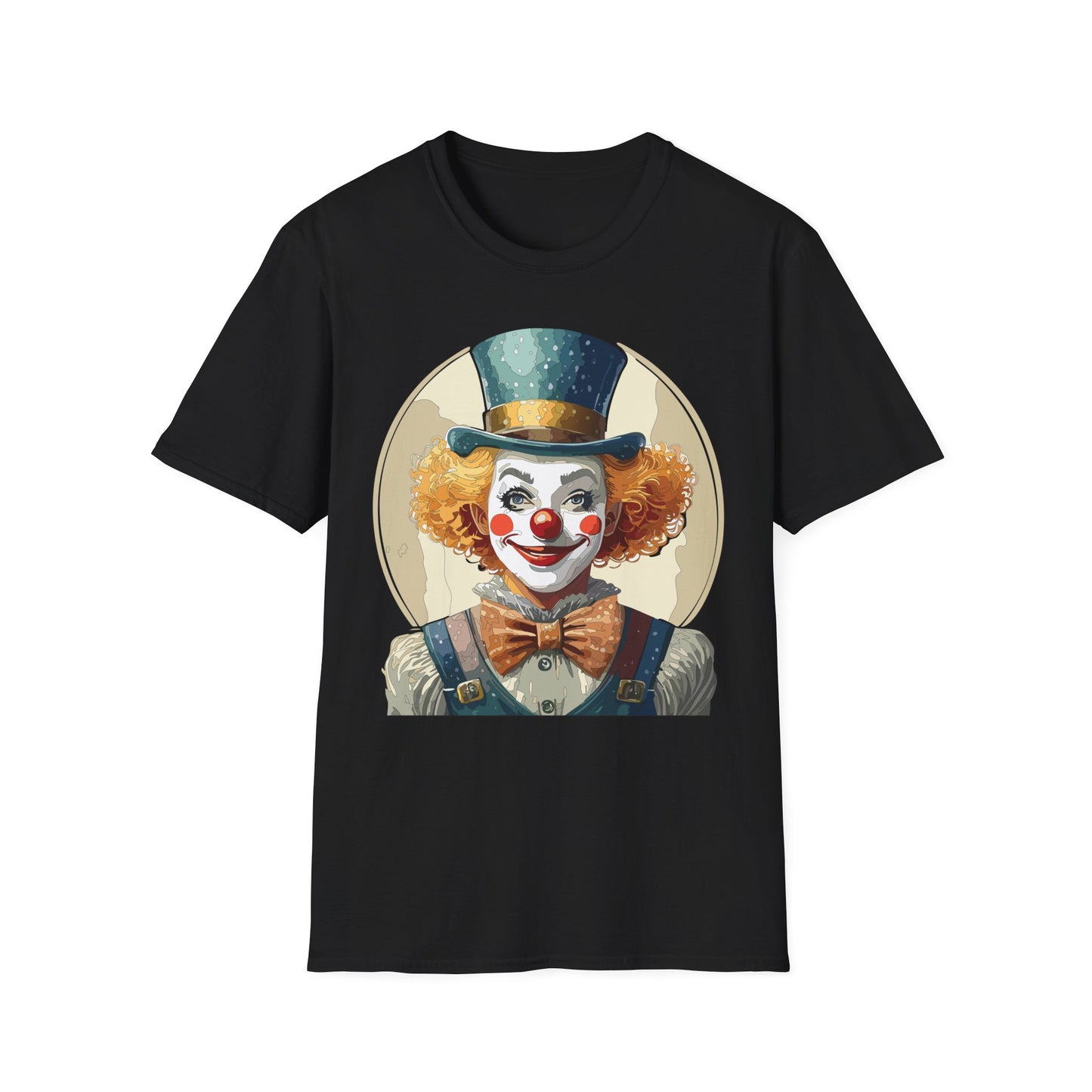 Clown Shirt, T Shirt with Clown, Funny Man Shirt, Tee Shirt with Funny Man, Circus Shirt, Shirt with Circus, Scary Man Shirt, Shirt with Scary Man