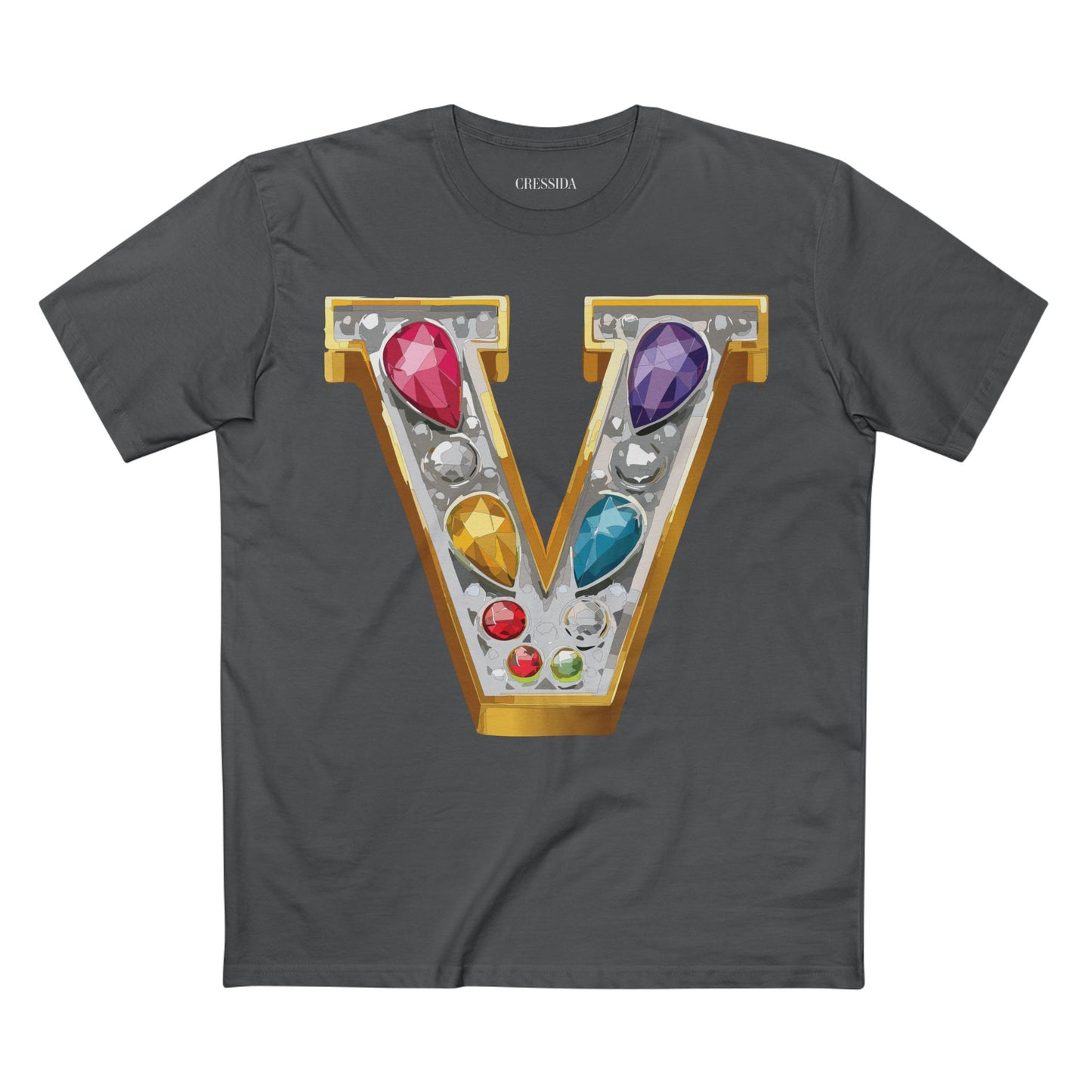 Letter Shirt, Shirt with Letters, Tee Shirt with Gold Letters