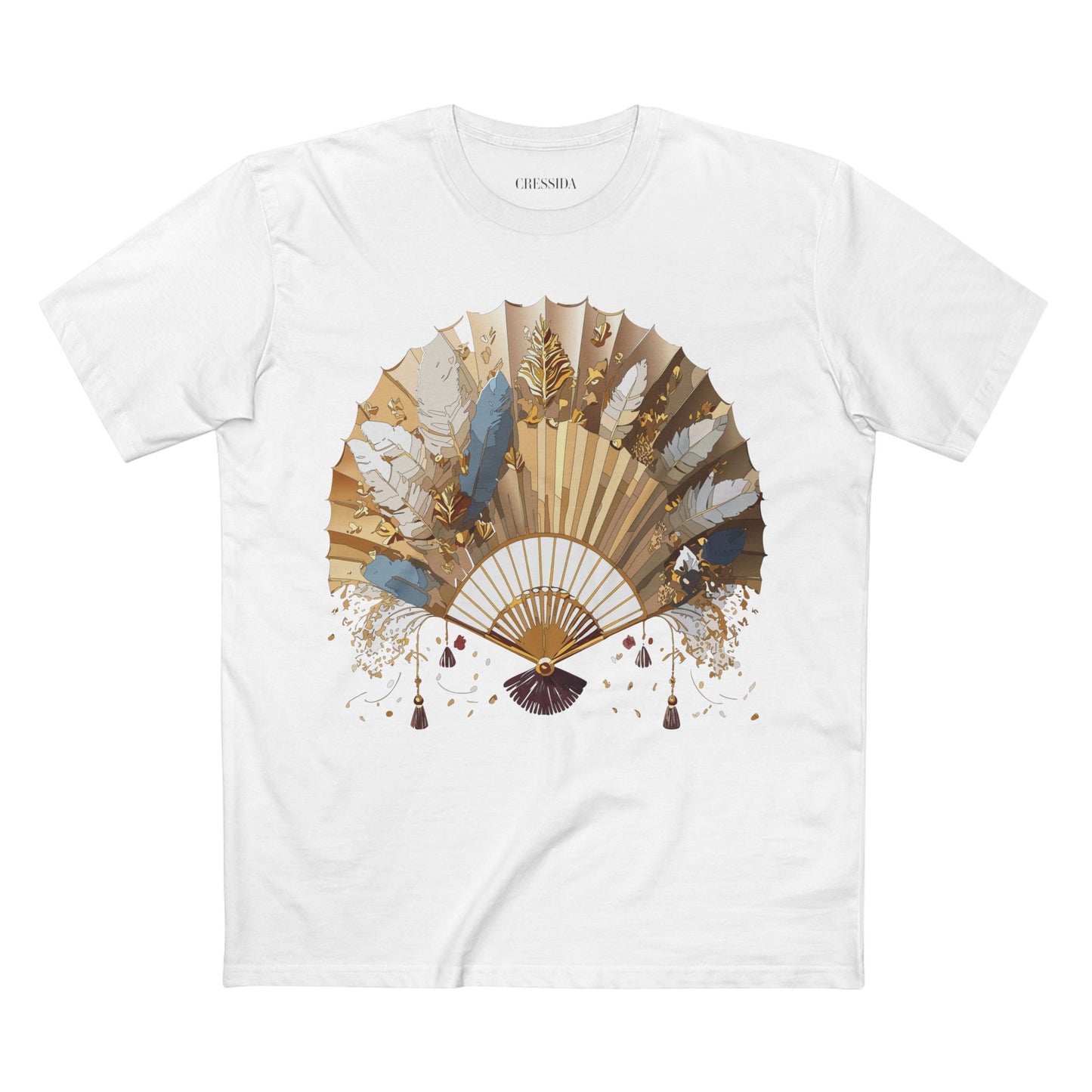 Fan shirt, Shirt with Fan, Tee Shirt with Antique Fan