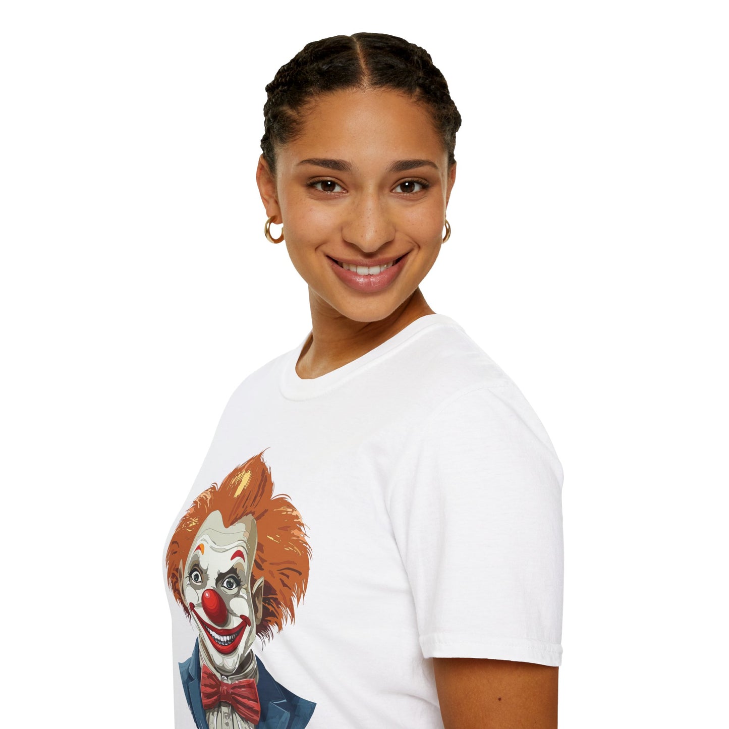 Clown Shirt, T Shirt with Clown, Funny Man Shirt, Tee Shirt with Funny Man, Circus Shirt, Shirt with Circus, Scary Man Shirt, Shirt with Scary Man