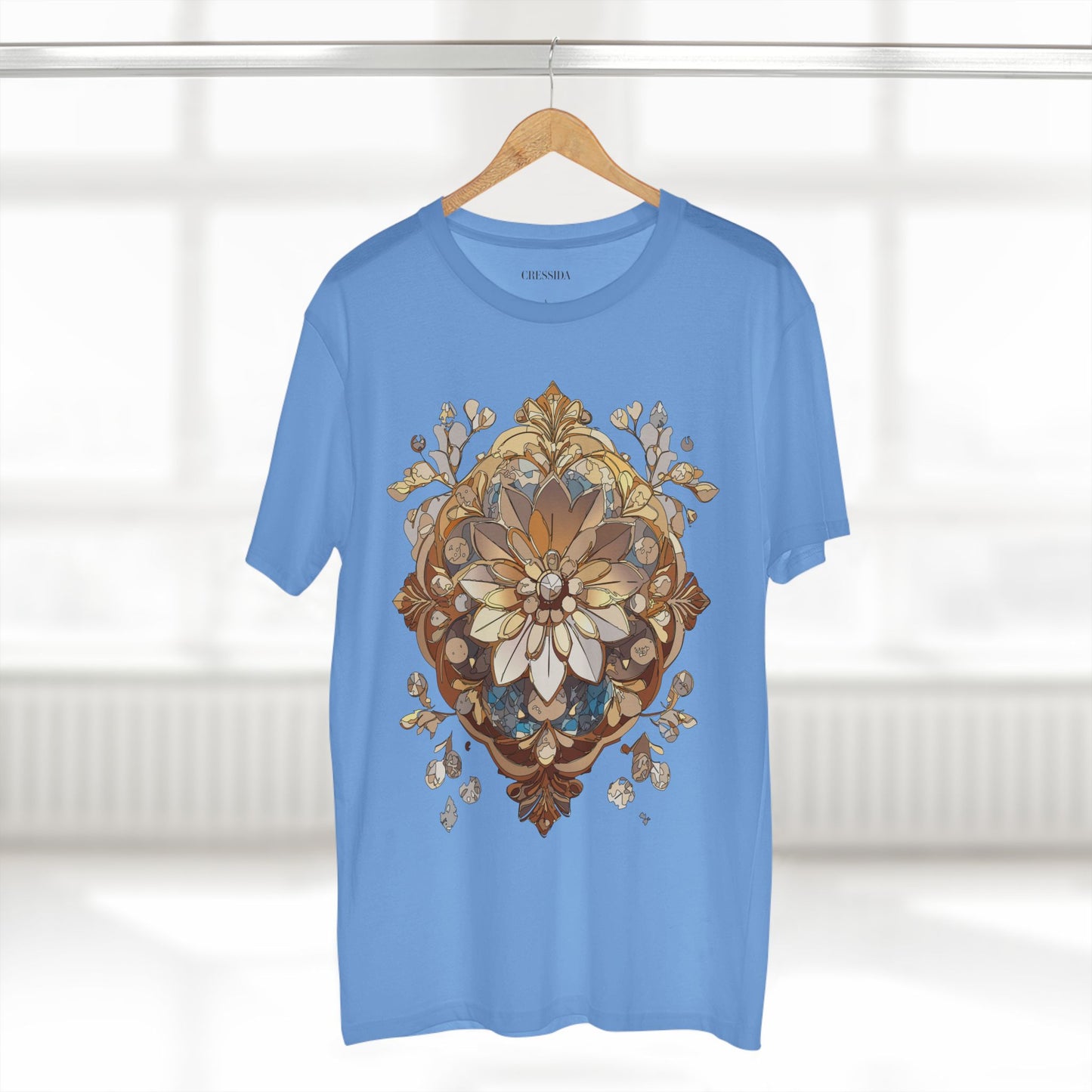 Floral Shirt, Shirt with Flower, Tee Shirt with Antique Flower