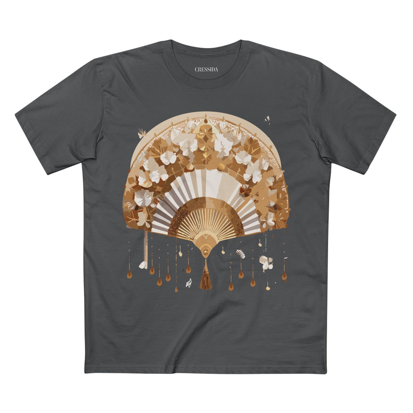 Fan shirt, Shirt with Fan, Tee Shirt with Antique Fan