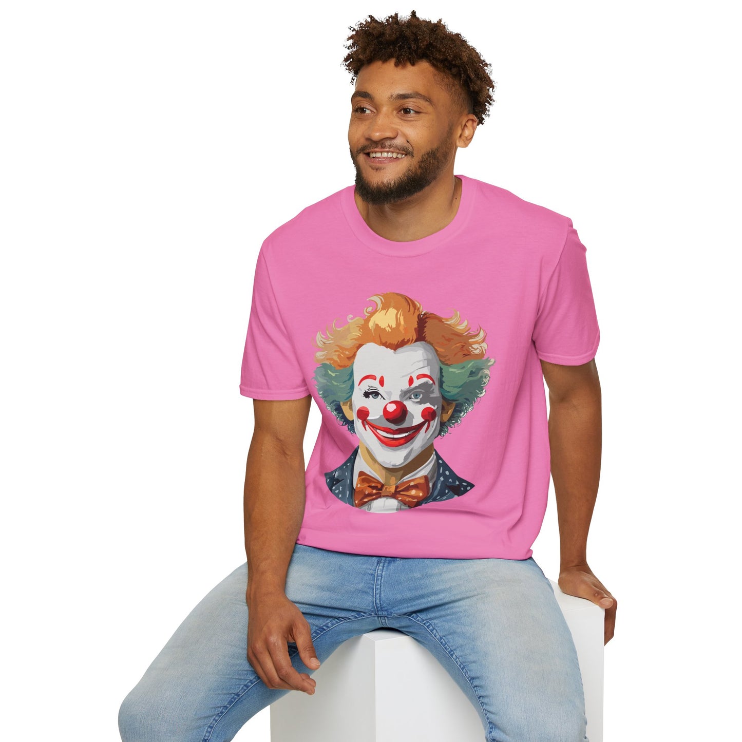Clown Shirt, T Shirt with Clown, Funny Man Shirt, Tee Shirt with Funny Man, Circus Shirt, Shirt with Circus, Scary Man Shirt, Shirt with Scary Man