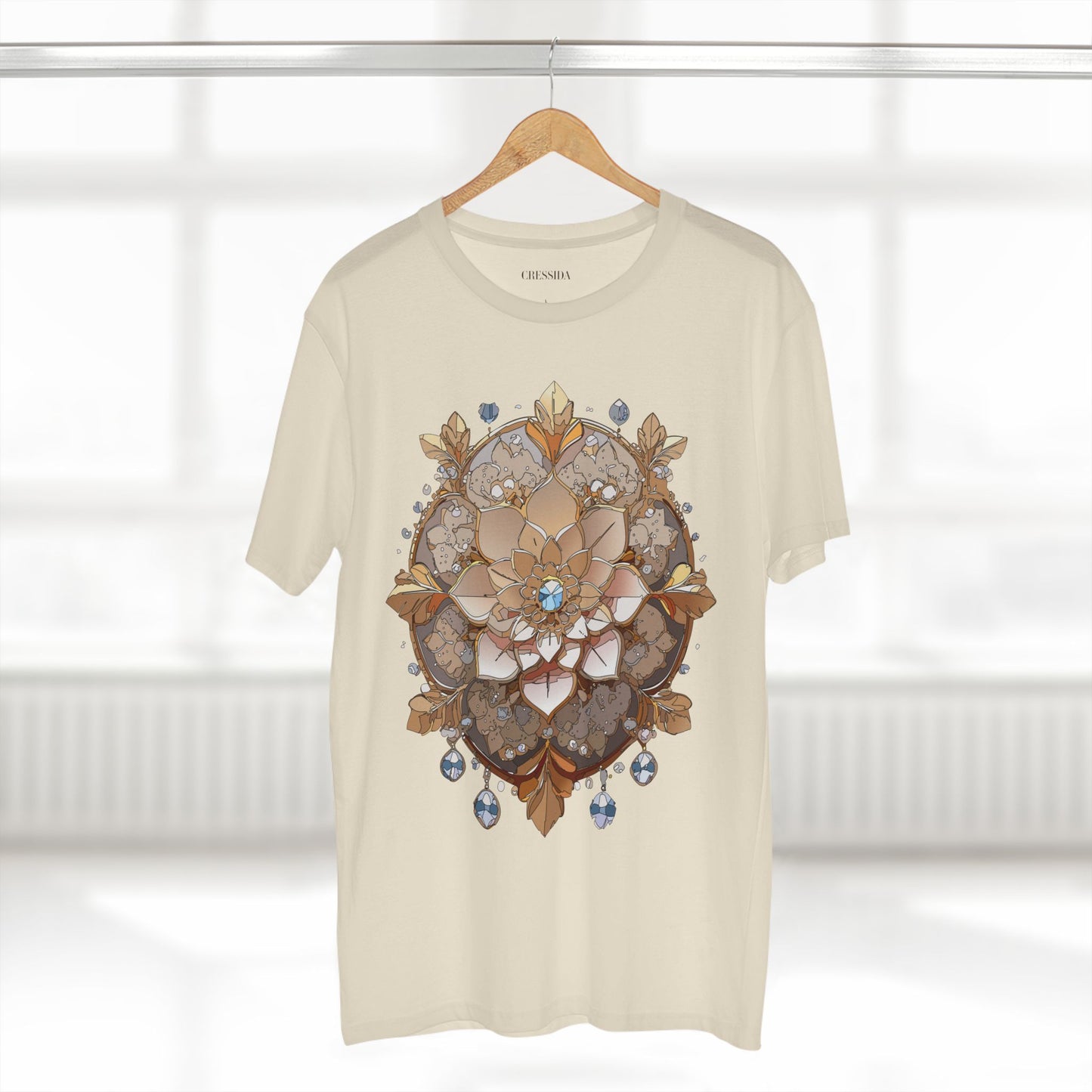Floral Shirt, Shirt with Flower, Tee Shirt with Antique Flower