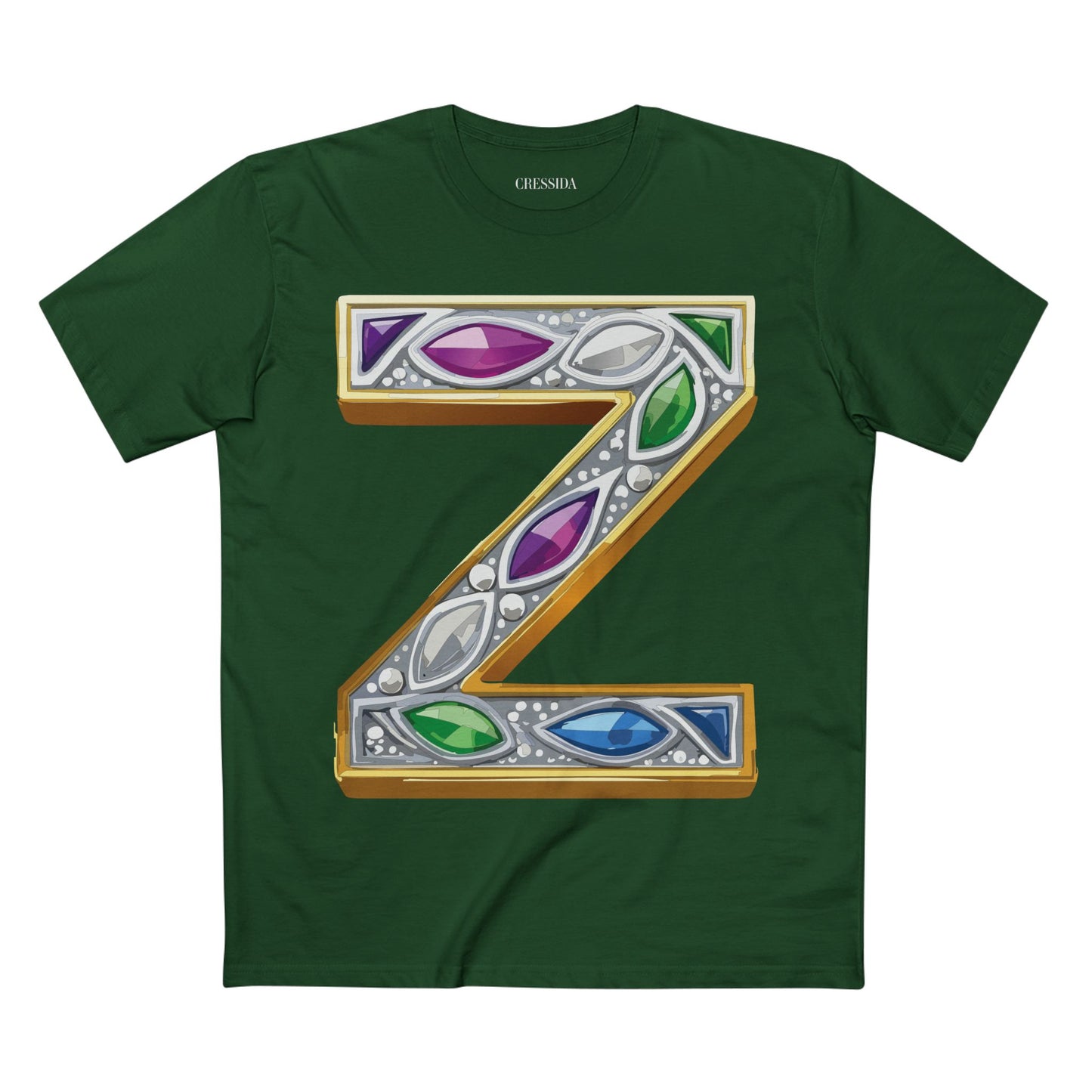 Letter Shirt, Shirt with Letters, Tee Shirt with Gold Letters