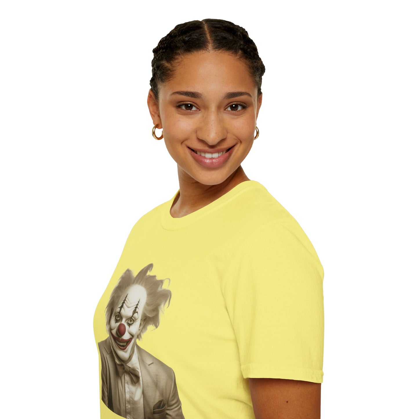 Clown Shirt, T Shirt with Clown, Funny Man Shirt, Tee Shirt with Funny Man, Circus Shirt, Shirt with Circus, Scary Man Shirt, Shirt with Scary Man