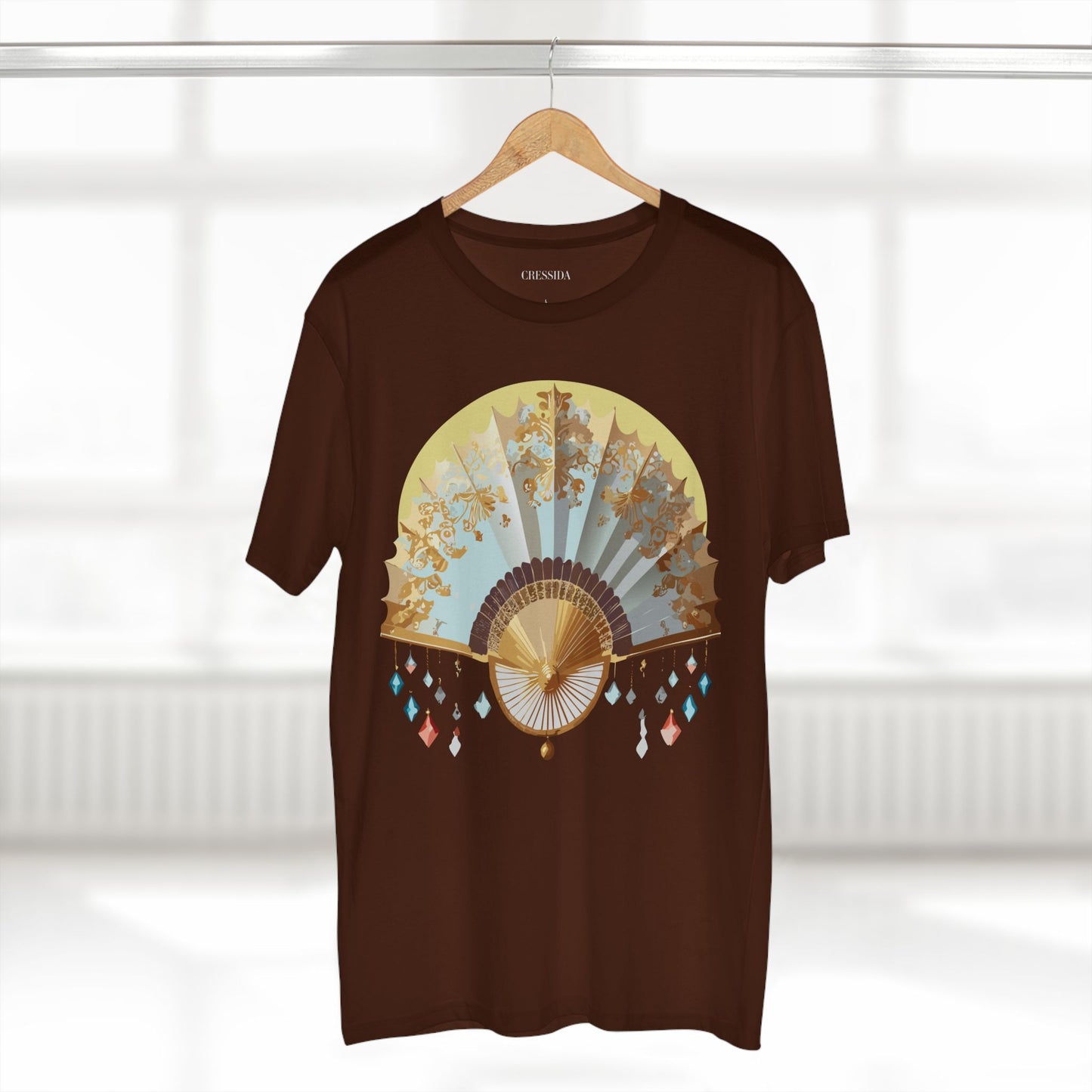 Fan shirt, Shirt with Fan, Tee Shirt with Antique Fan
