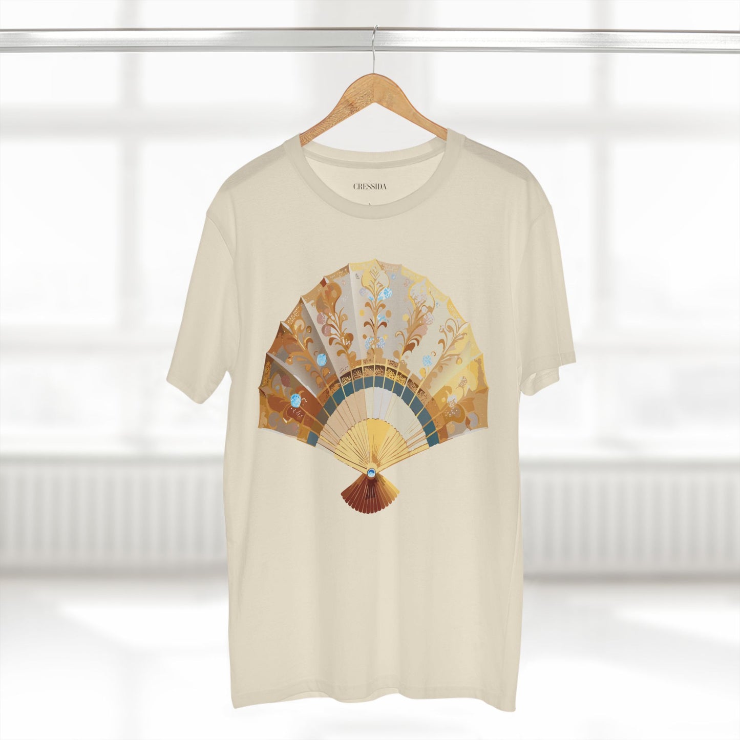 Fan shirt, Shirt with Fan, Tee Shirt with Antique Fan
