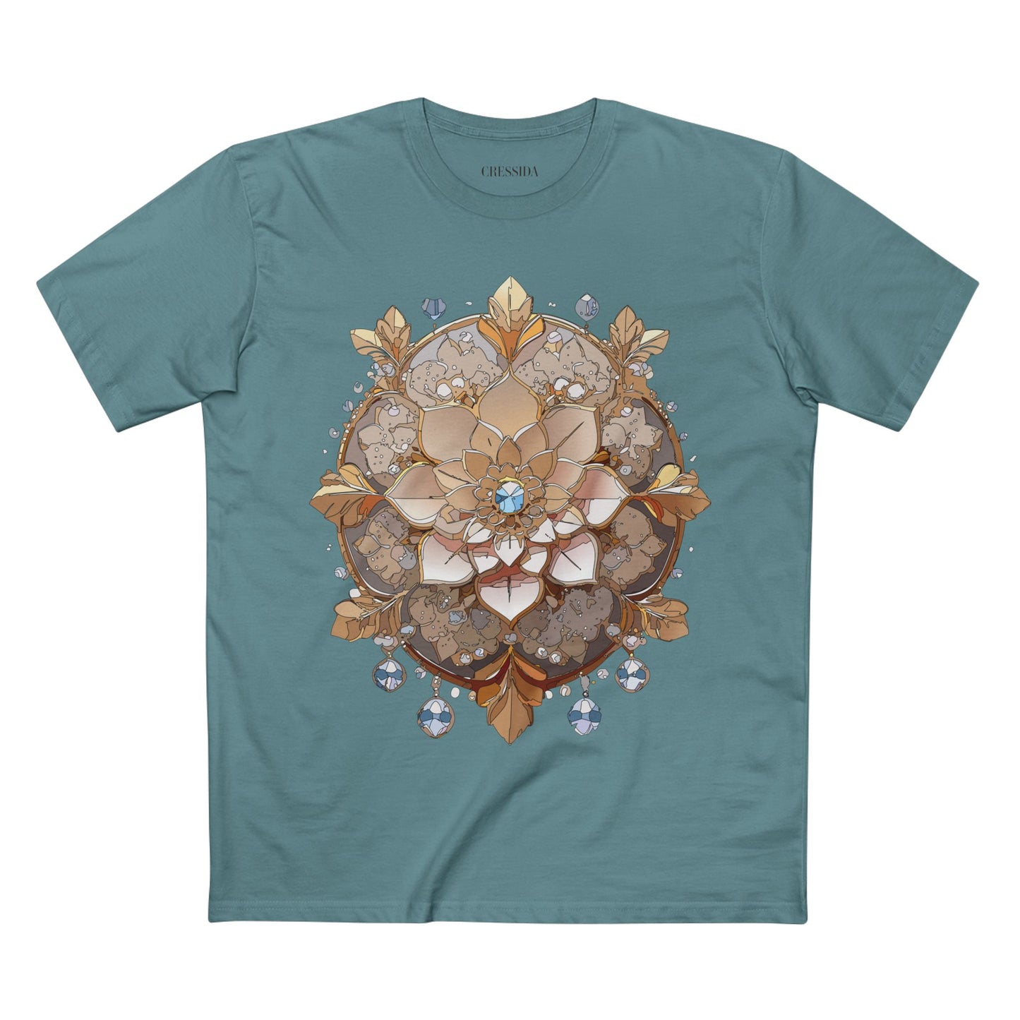 Floral Shirt, Shirt with Flower, Tee Shirt with Antique Flower