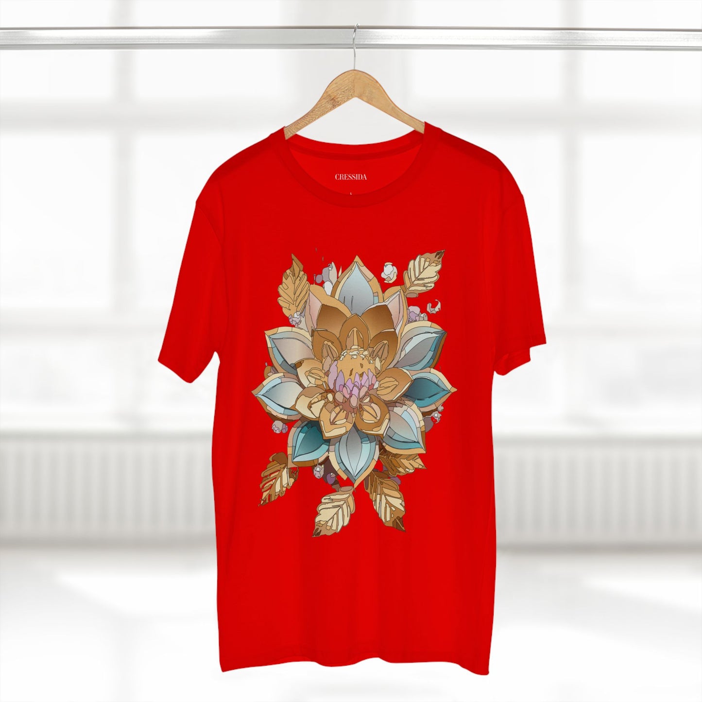 Floral Shirt, Shirt with Flower, Tee Shirt with Antique Flower