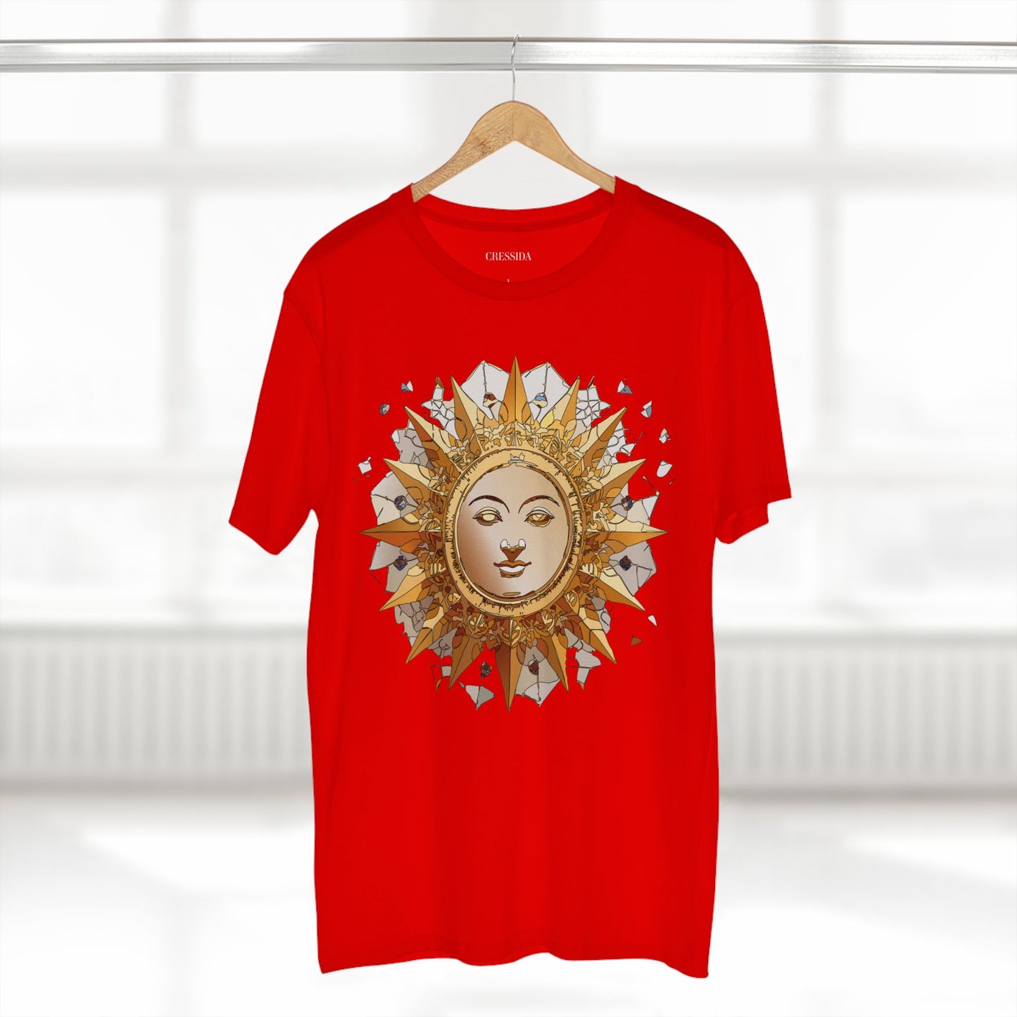 Sun Shirt, Shirt with Sun, Tee Shirt with Gold Sun