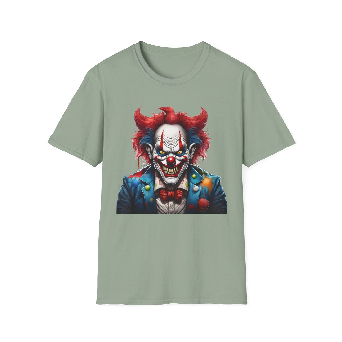Clown Shirt, T Shirt with Clown, Funny Man Shirt, Tee Shirt with Funny Man, Circus Shirt, Shirt with Circus, Scary Man Shirt, Shirt with Scary Man