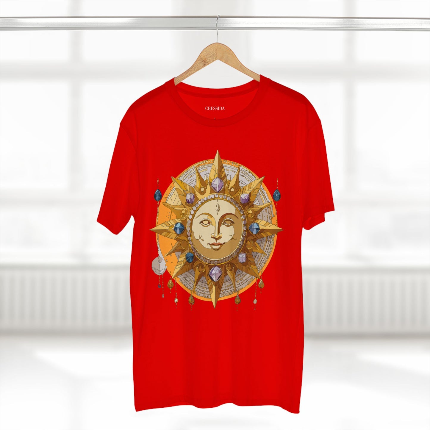 Sun Shirt, Shirt with Sun, Tee Shirt with Gold Sun