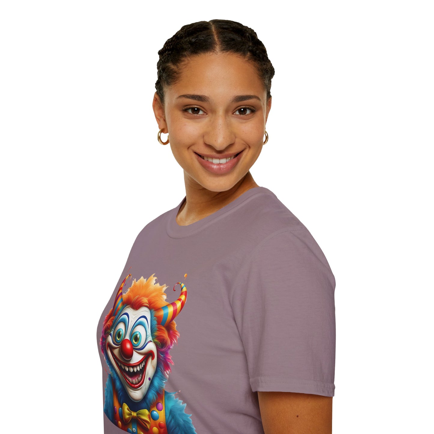 Clown Shirt, T Shirt with Clown, Funny Man Shirt, Tee Shirt with Funny Man, Circus Shirt, Shirt with Circus, Scary Man Shirt, Shirt with Scary Man