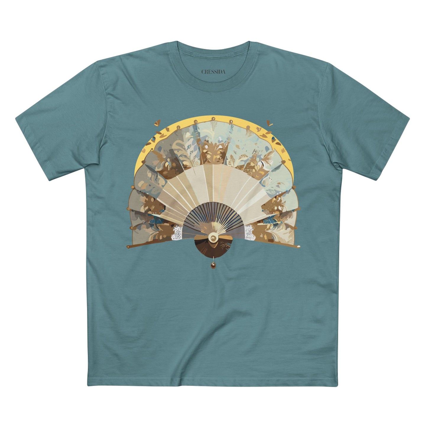 Fan shirt, Shirt with Fan, Tee Shirt with Antique Fan