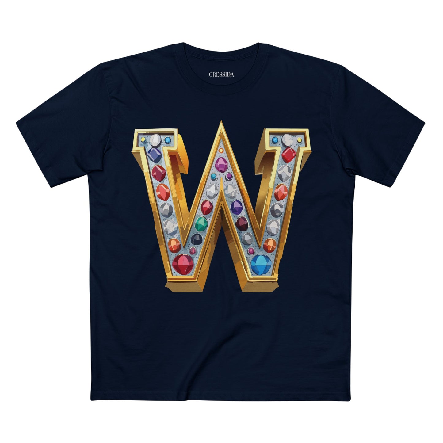 Letter Shirt, Shirt with Letters, Tee Shirt with Gold Letters