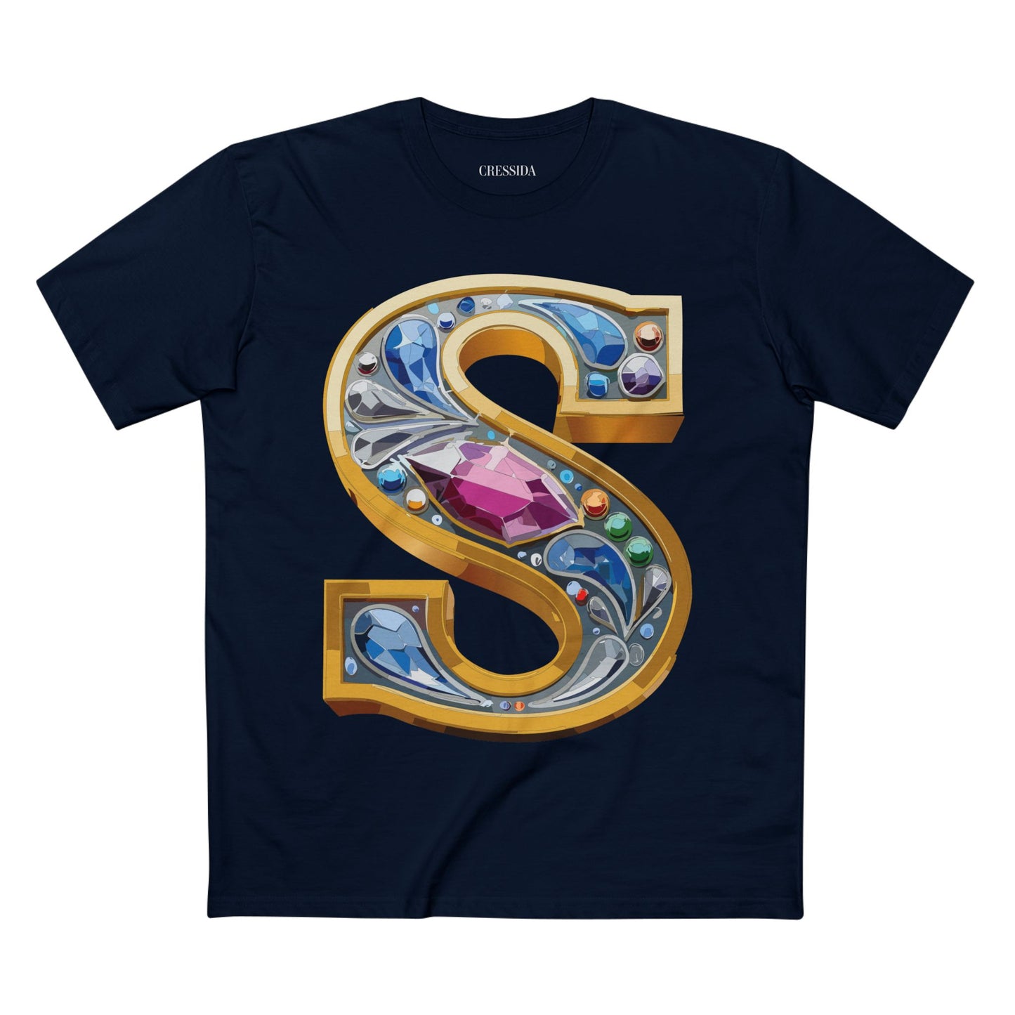 Letter Shirt, Shirt with Letters, Tee Shirt with Gold Letters