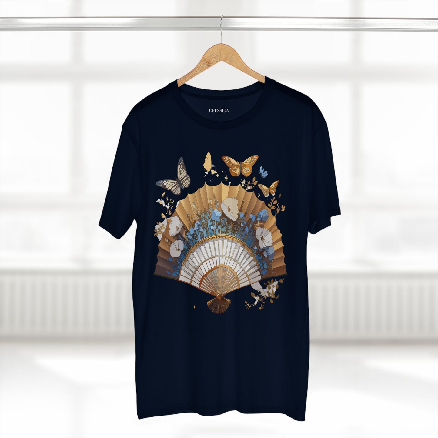 Fan shirt, Shirt with Fan, Tee Shirt with Antique Fan
