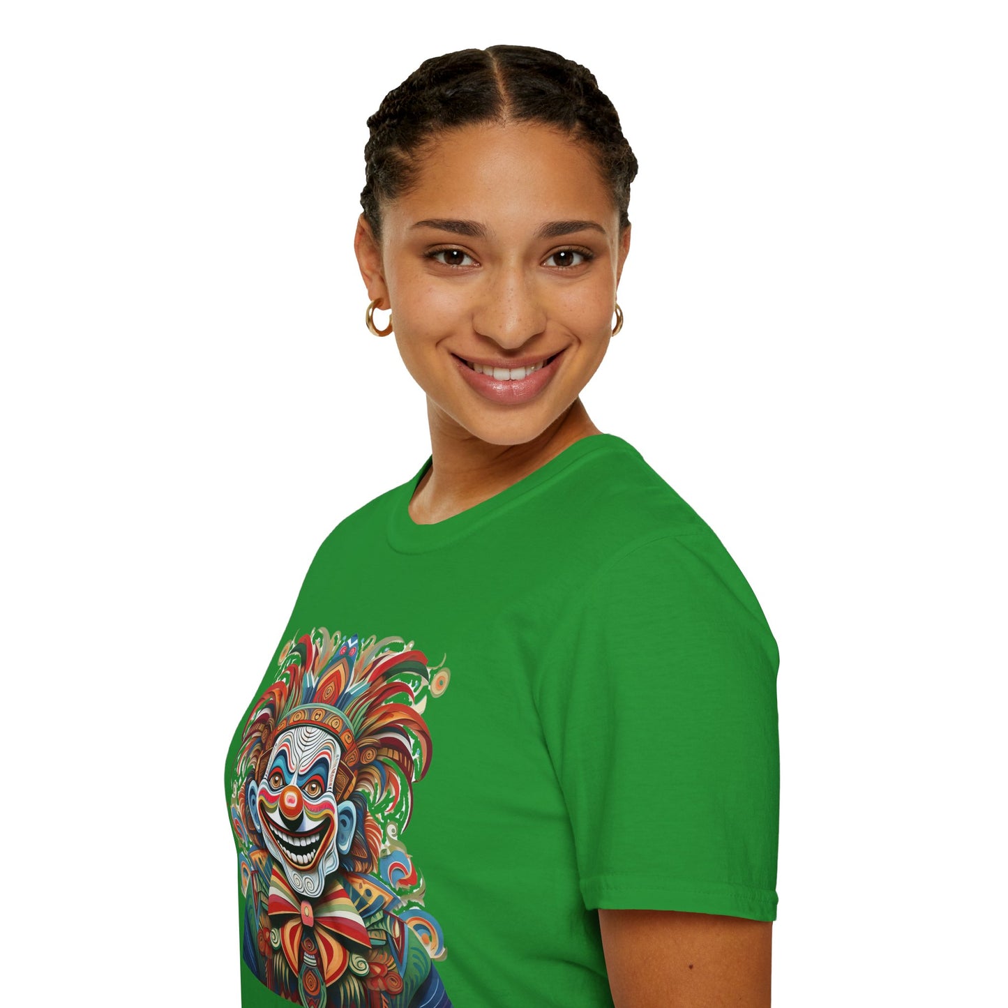Clown Shirt, T Shirt with Clown, Funny Man Shirt, Tee Shirt with Funny Man, Circus Shirt, Shirt with Circus, Scary Man Shirt, Shirt with Scary Man