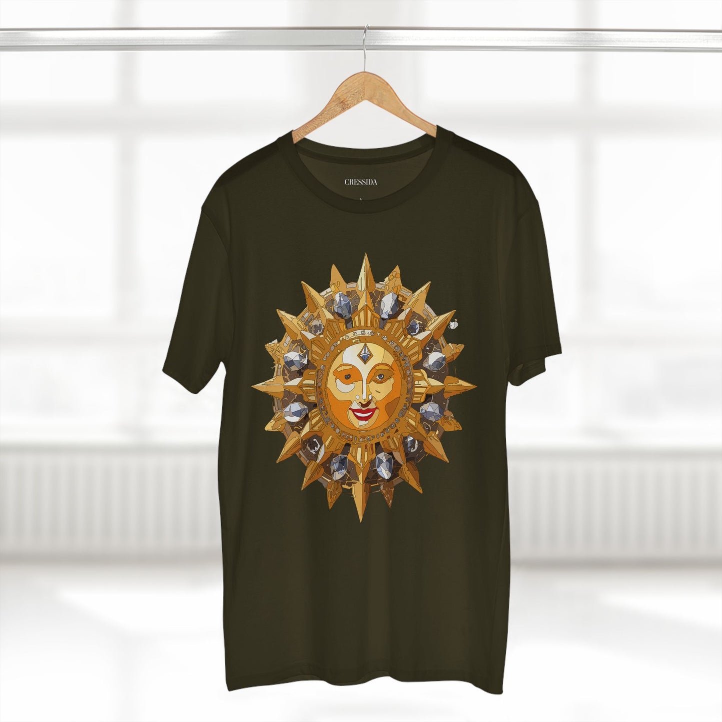 Sun Shirt, Shirt with Sun, Tee Shirt with Gold Sun