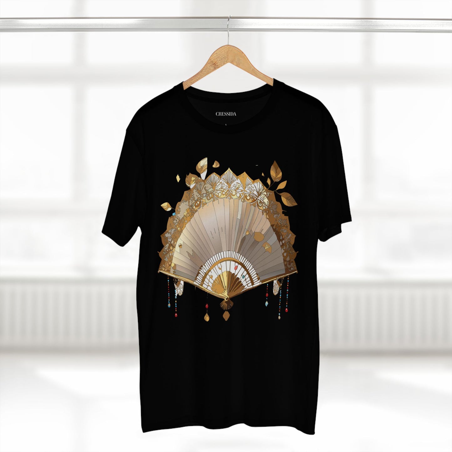 Fan shirt, Shirt with Fan, Tee Shirt with Antique Fan