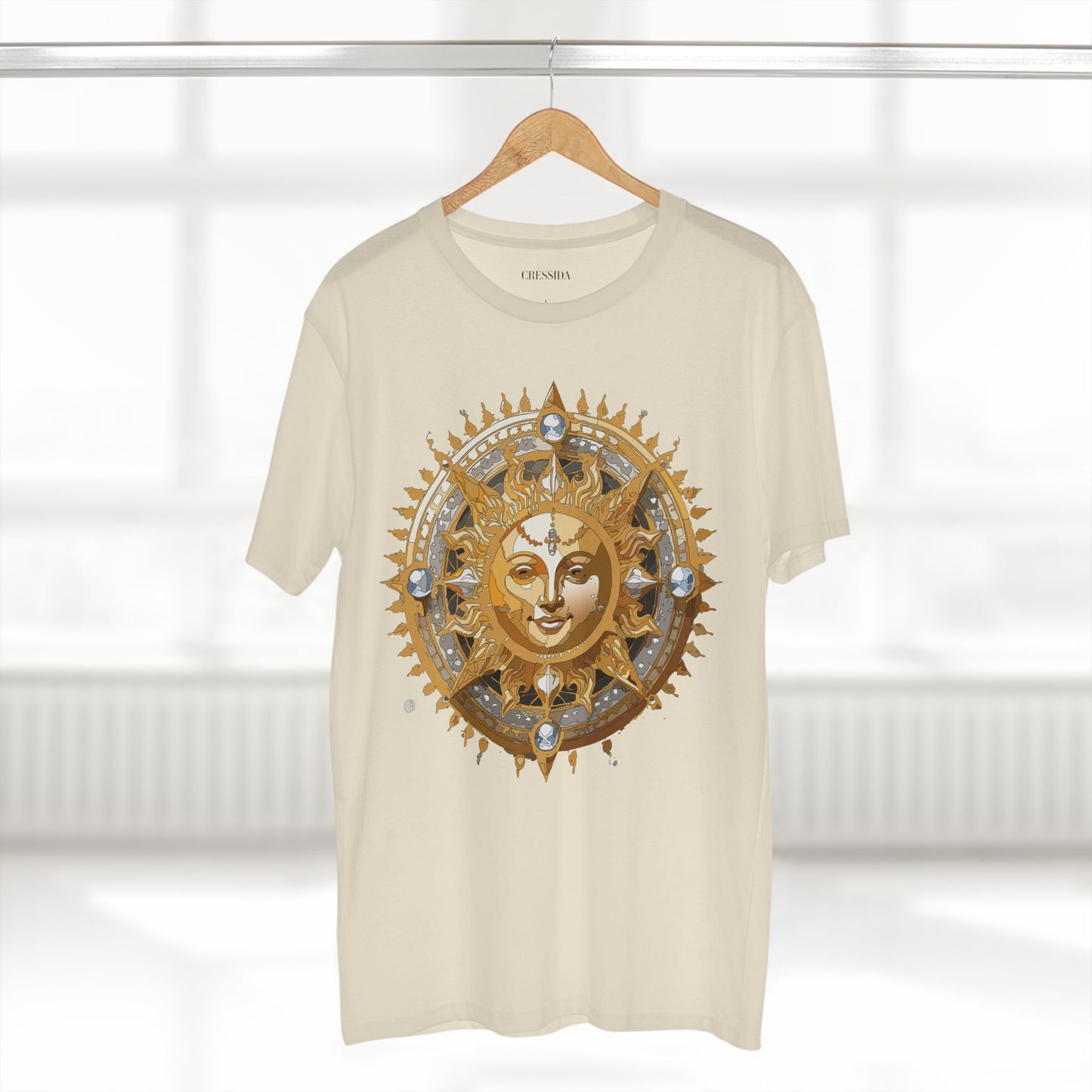 Sun Shirt, Shirt with Sun, Tee Shirt with Gold Sun
