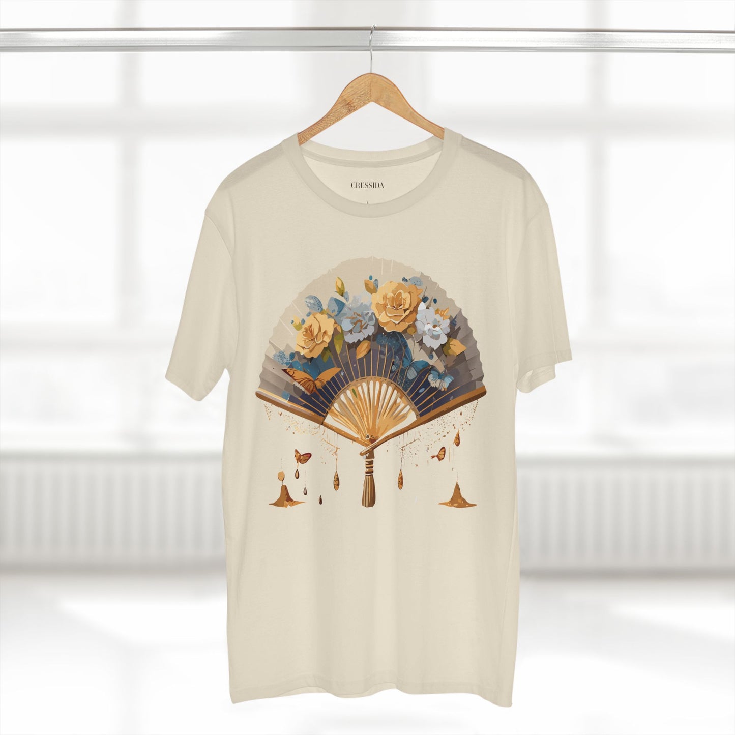 Fan shirt, Shirt with Fan, Tee Shirt with Antique Fan