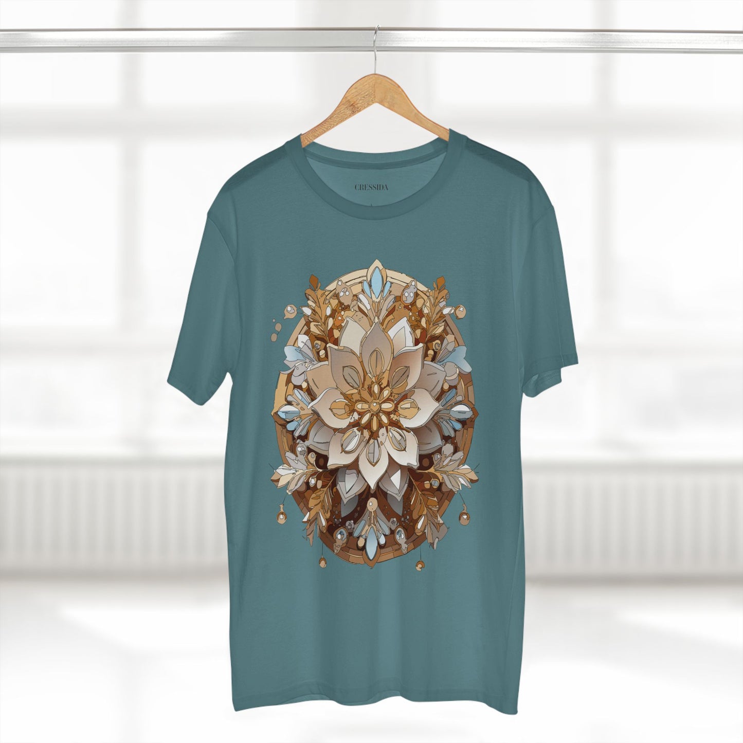 Floral Shirt, Shirt with Flower, Tee Shirt with Antique Flower