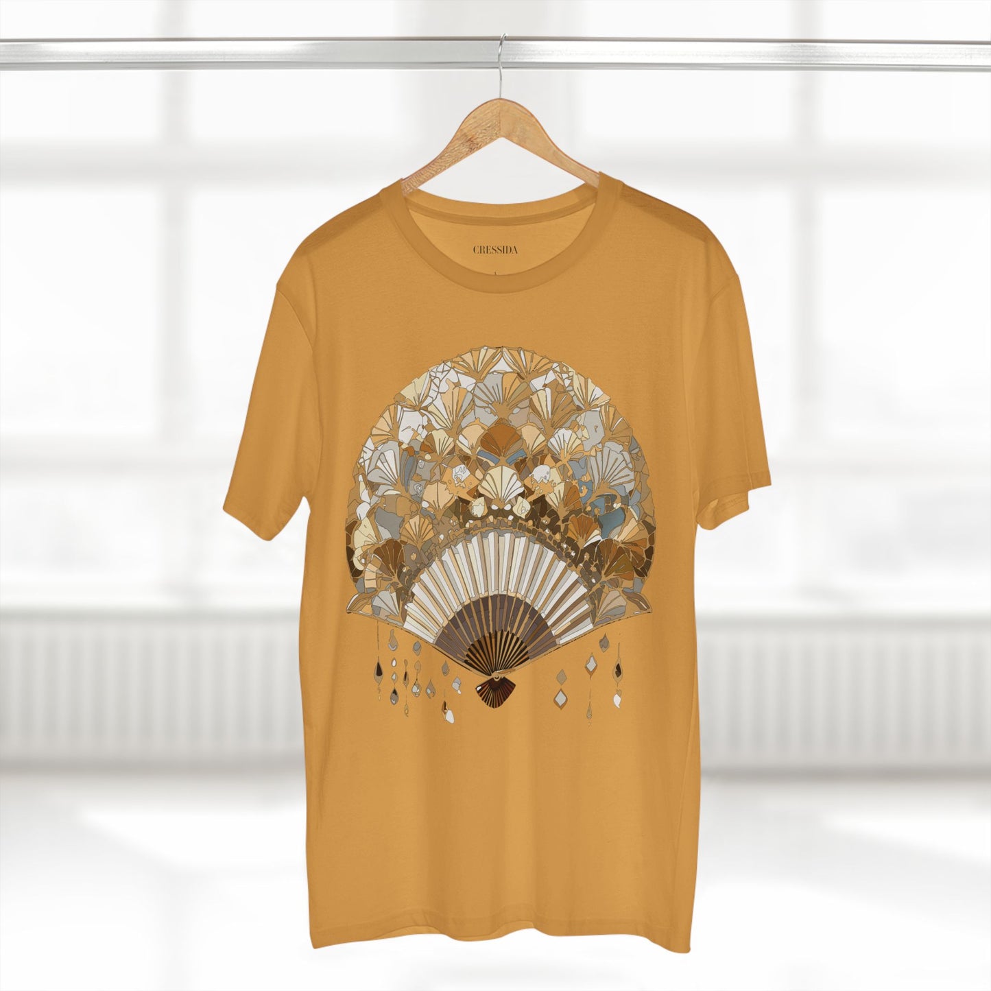 Fan shirt, Shirt with Fan, Tee Shirt with Antique Fan