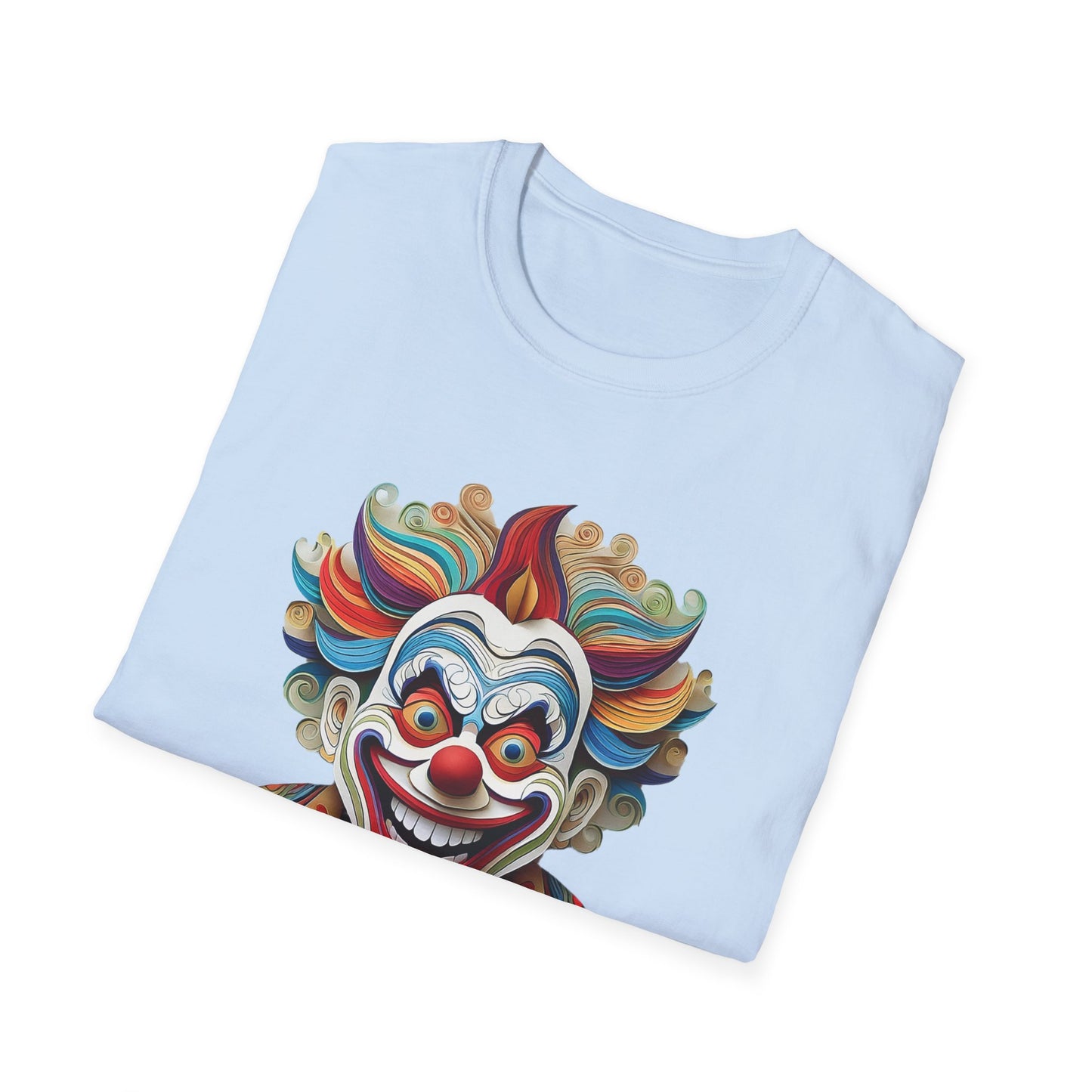 Clown Shirt, T Shirt with Clown, Funny Man Shirt, Tee Shirt with Funny Man, Circus Shirt, Shirt with Circus, Scary Man Shirt, Shirt with Scary Man