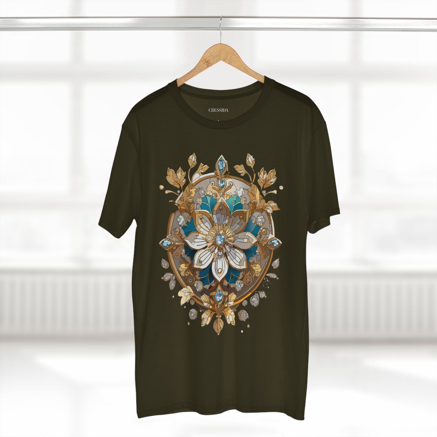 Floral Shirt, Shirt with Flower, Tee Shirt with Antique Flower