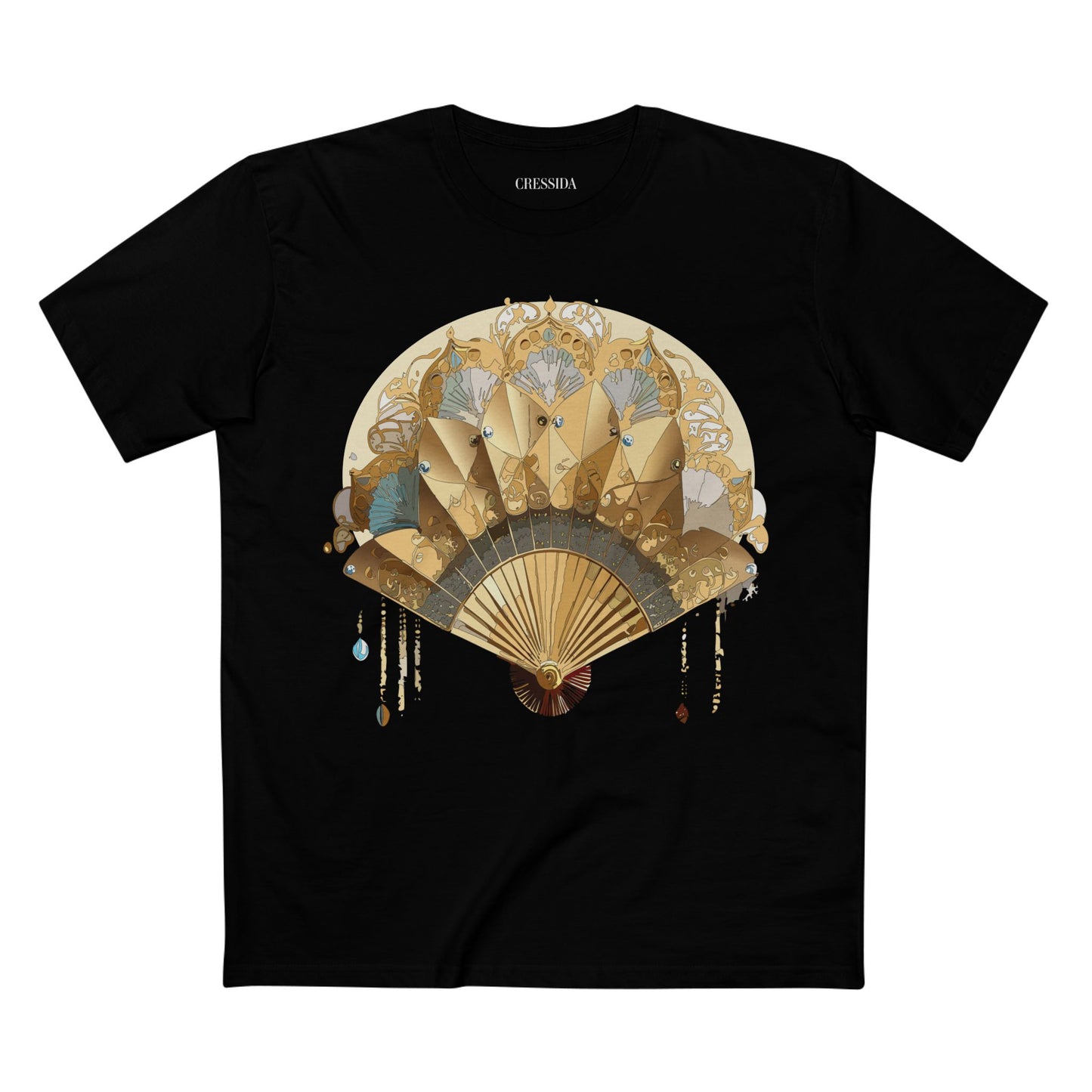 Fan shirt, Shirt with Fan, Tee Shirt with Antique Fan