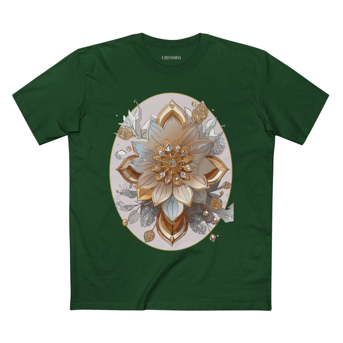 Floral Shirt, Shirt with Flower, Tee Shirt with Antique Flower