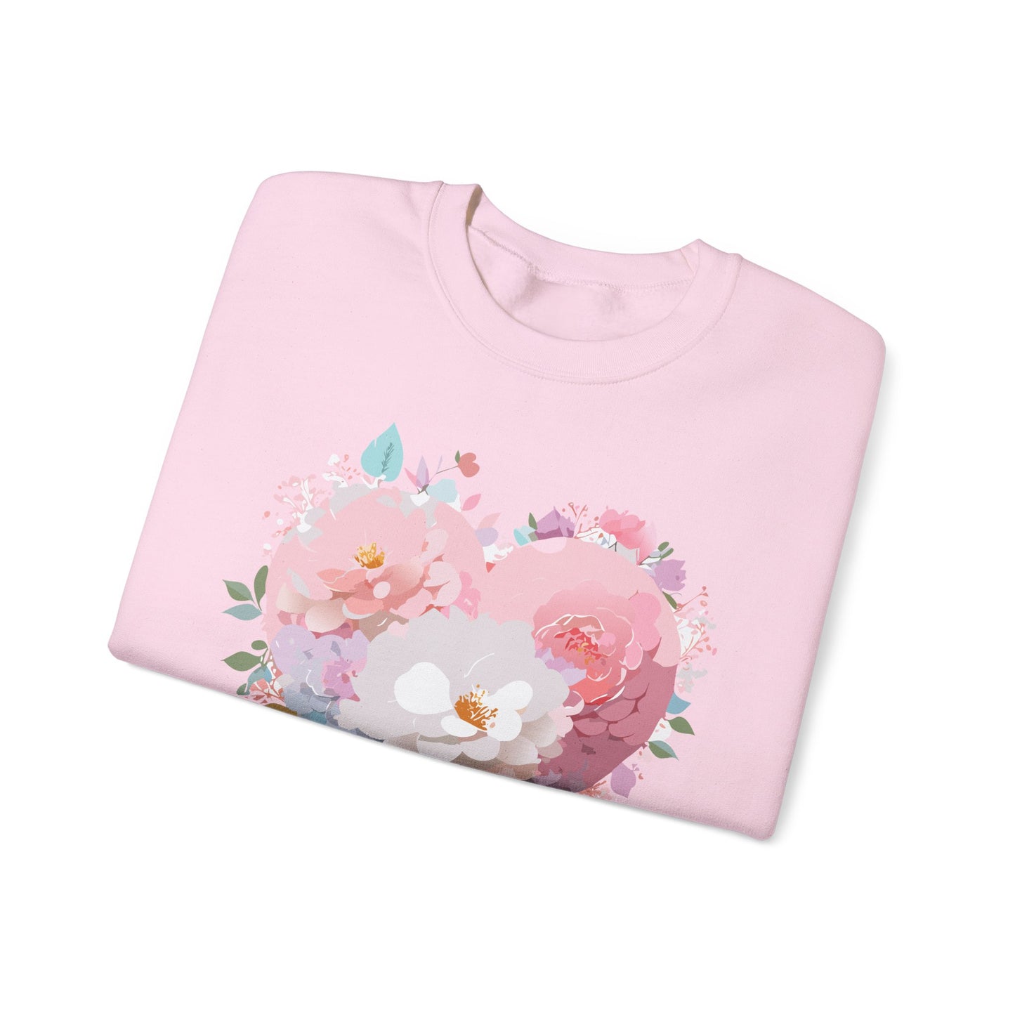 Floral Heart Sweatshirt, Floral Love Sweatshirt, Valentine's Day Sweatshirt, Heart Floral Sweatshirt