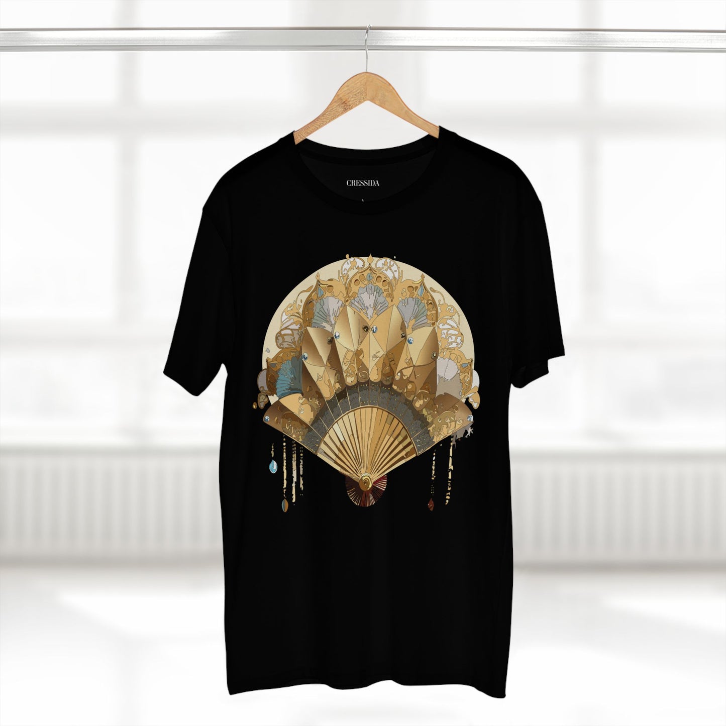 Fan shirt, Shirt with Fan, Tee Shirt with Antique Fan