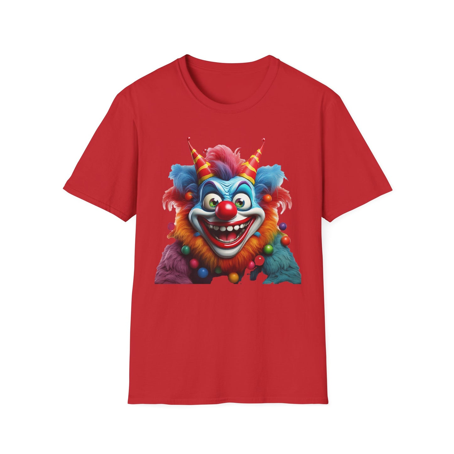 Clown Shirt, T Shirt with Clown, Funny Man Shirt, Tee Shirt with Funny Man, Circus Shirt, Shirt with Circus, Scary Man Shirt, Shirt with Scary Man