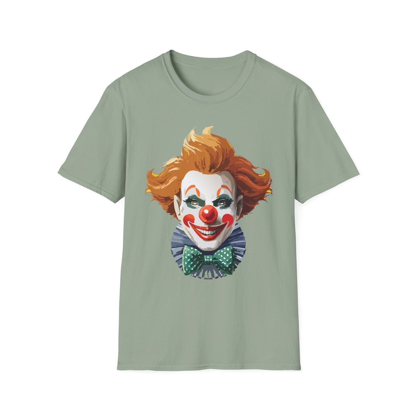 Clown Shirt, T Shirt with Clown, Funny Man Shirt, Tee Shirt with Funny Man, Circus Shirt, Shirt with Circus, Scary Man Shirt, Shirt with Scary Man