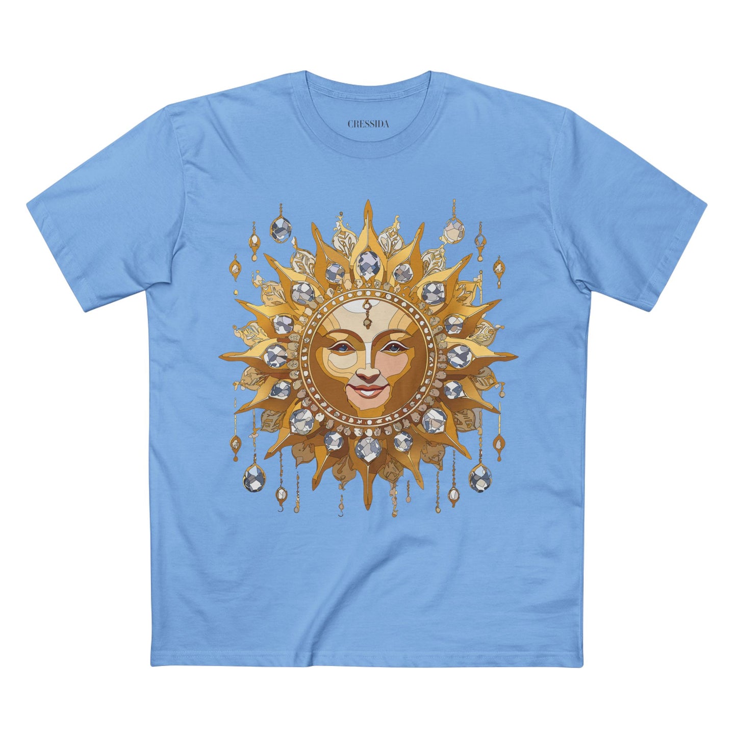 Sun Shirt, Shirt with Sun, Tee Shirt with Gold Sun