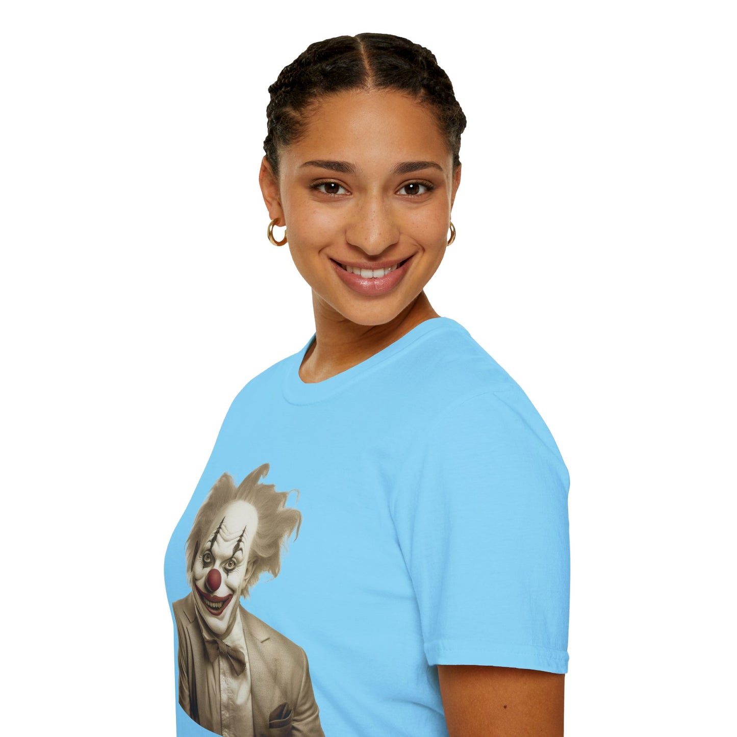 Clown Shirt, T Shirt with Clown, Funny Man Shirt, Tee Shirt with Funny Man, Circus Shirt, Shirt with Circus, Scary Man Shirt, Shirt with Scary Man