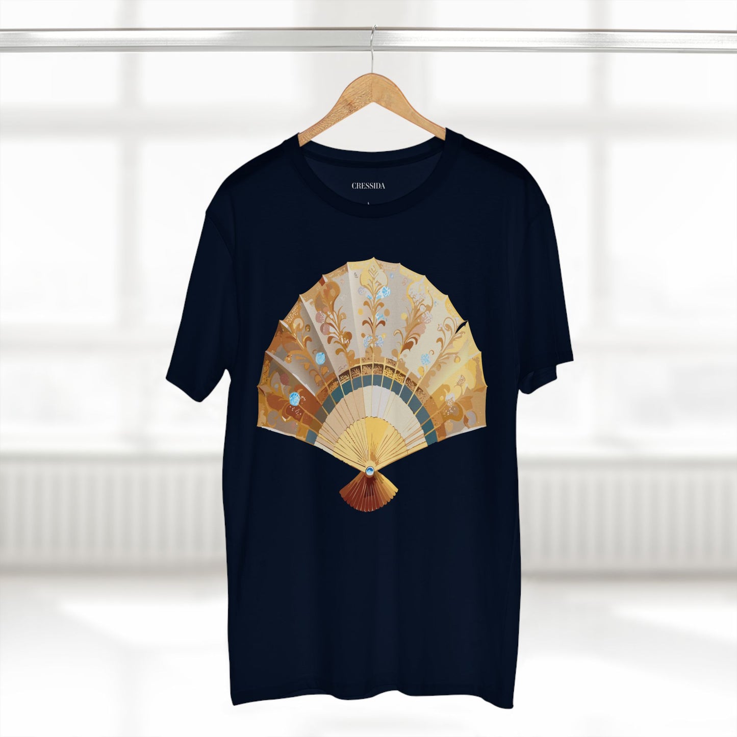 Fan shirt, Shirt with Fan, Tee Shirt with Antique Fan