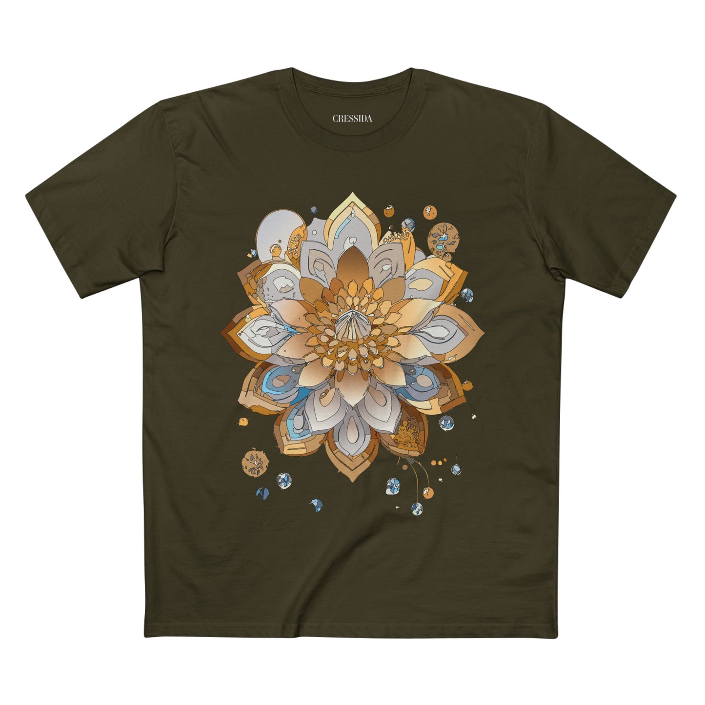 Floral Shirt, Shirt with Flower, Tee Shirt with Antique Flower