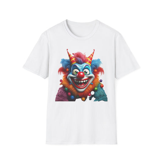 Clown Shirt, T Shirt with Clown, Funny Man Shirt, Tee Shirt with Funny Man, Circus Shirt, Shirt with Circus, Scary Man Shirt, Shirt with Scary Man