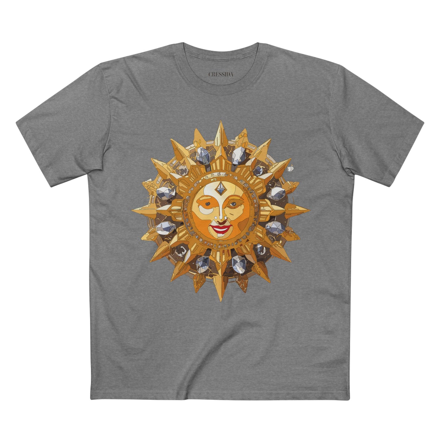 Sun Shirt, Shirt with Sun, Tee Shirt with Gold Sun