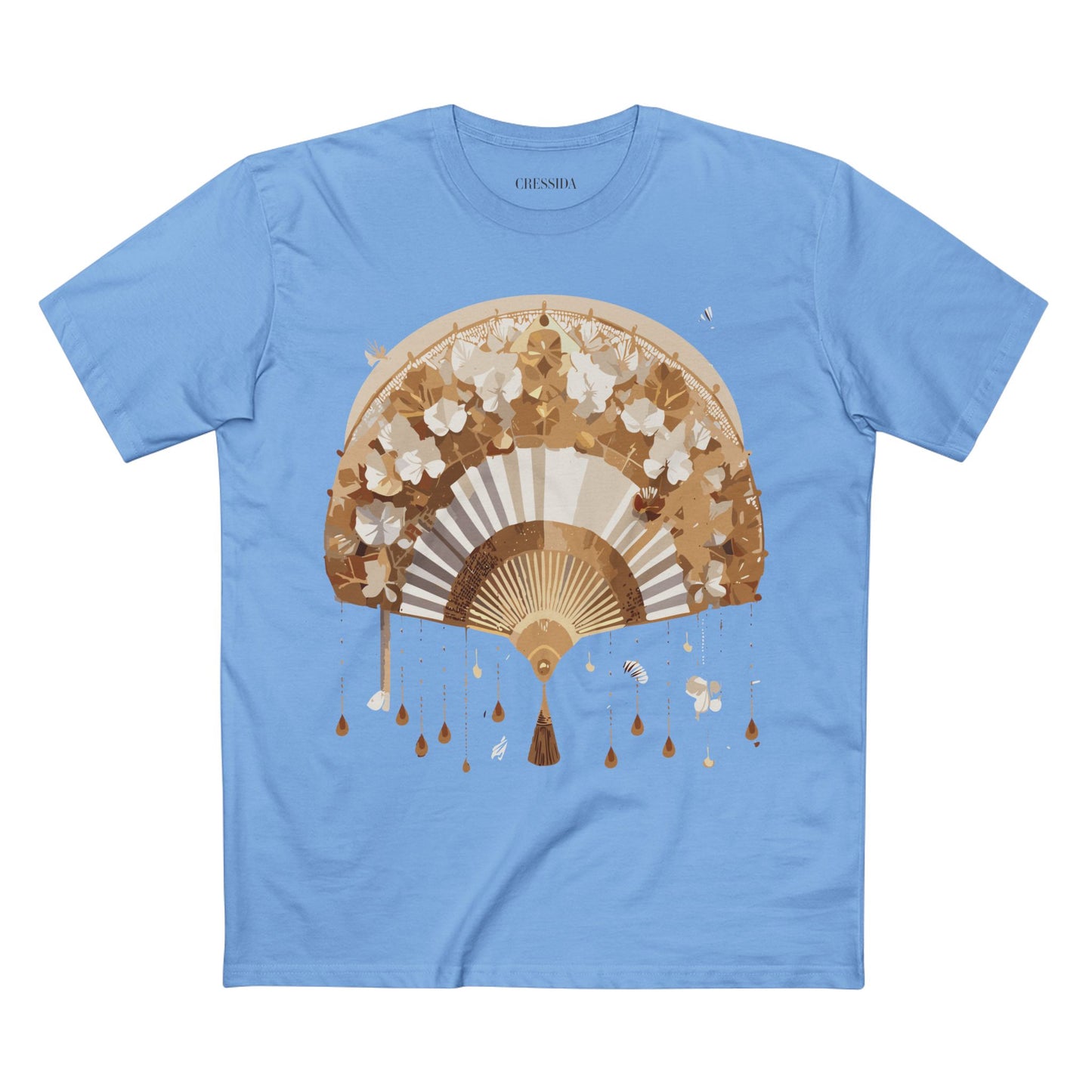 Fan shirt, Shirt with Fan, Tee Shirt with Antique Fan
