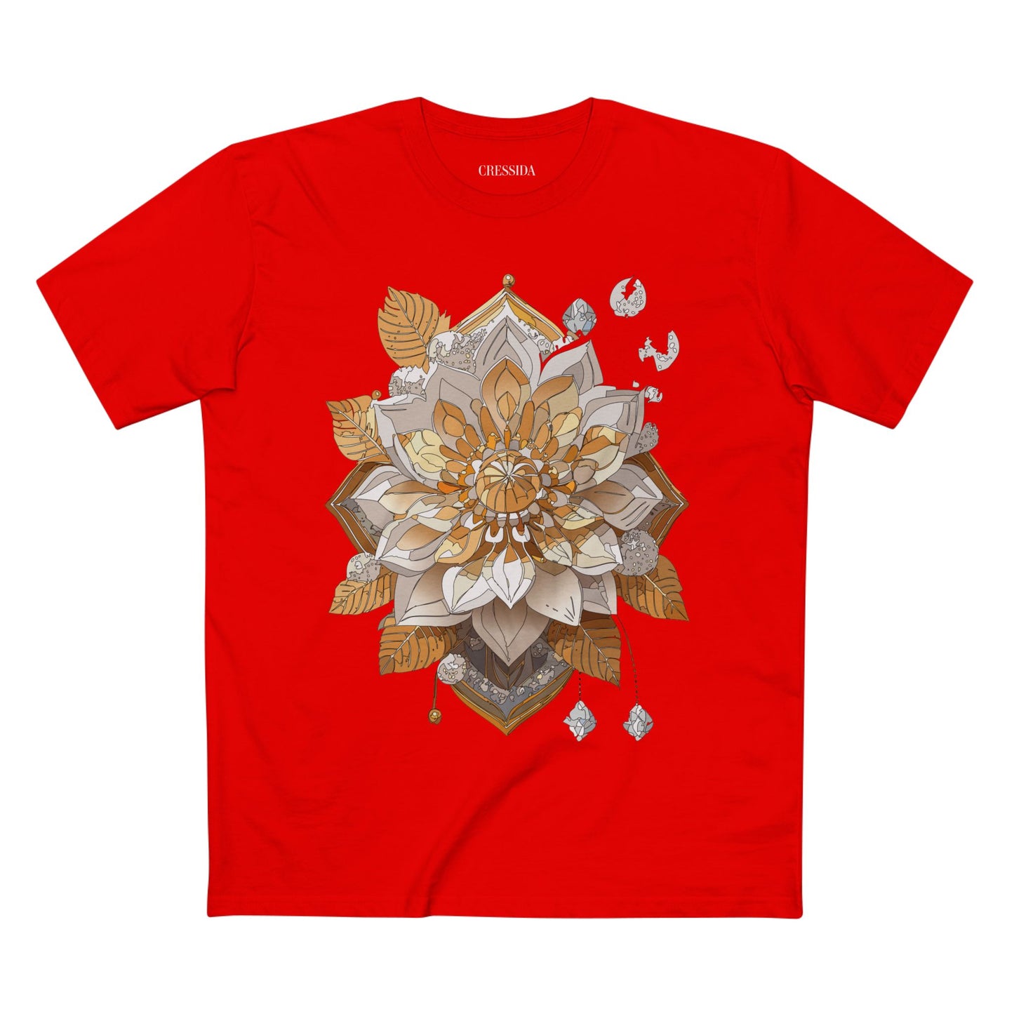 Floral Shirt, Shirt with Flower, Tee Shirt with Antique Flower