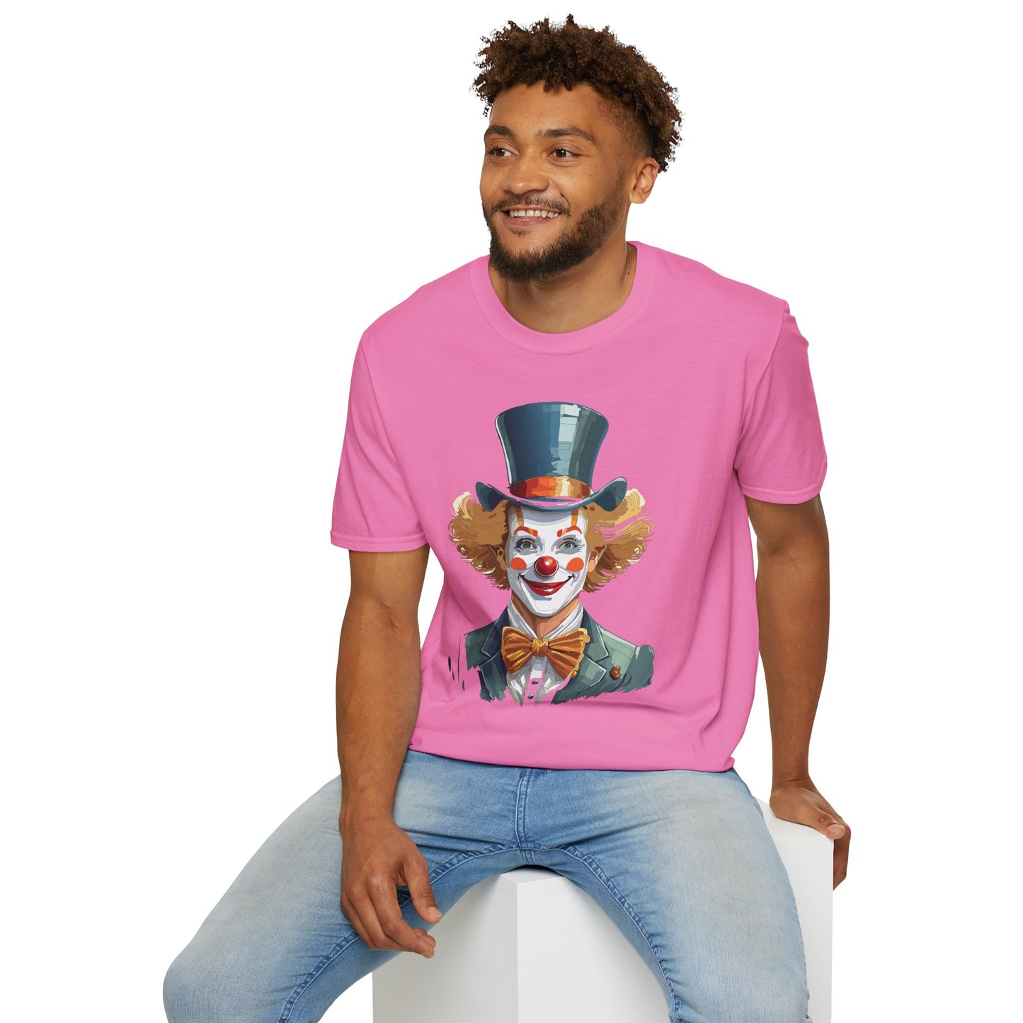 Clown Shirt, T Shirt with Clown, Funny Man Shirt, Tee Shirt with Funny Man, Circus Shirt, Shirt with Circus, Scary Man Shirt, Shirt with Scary Man