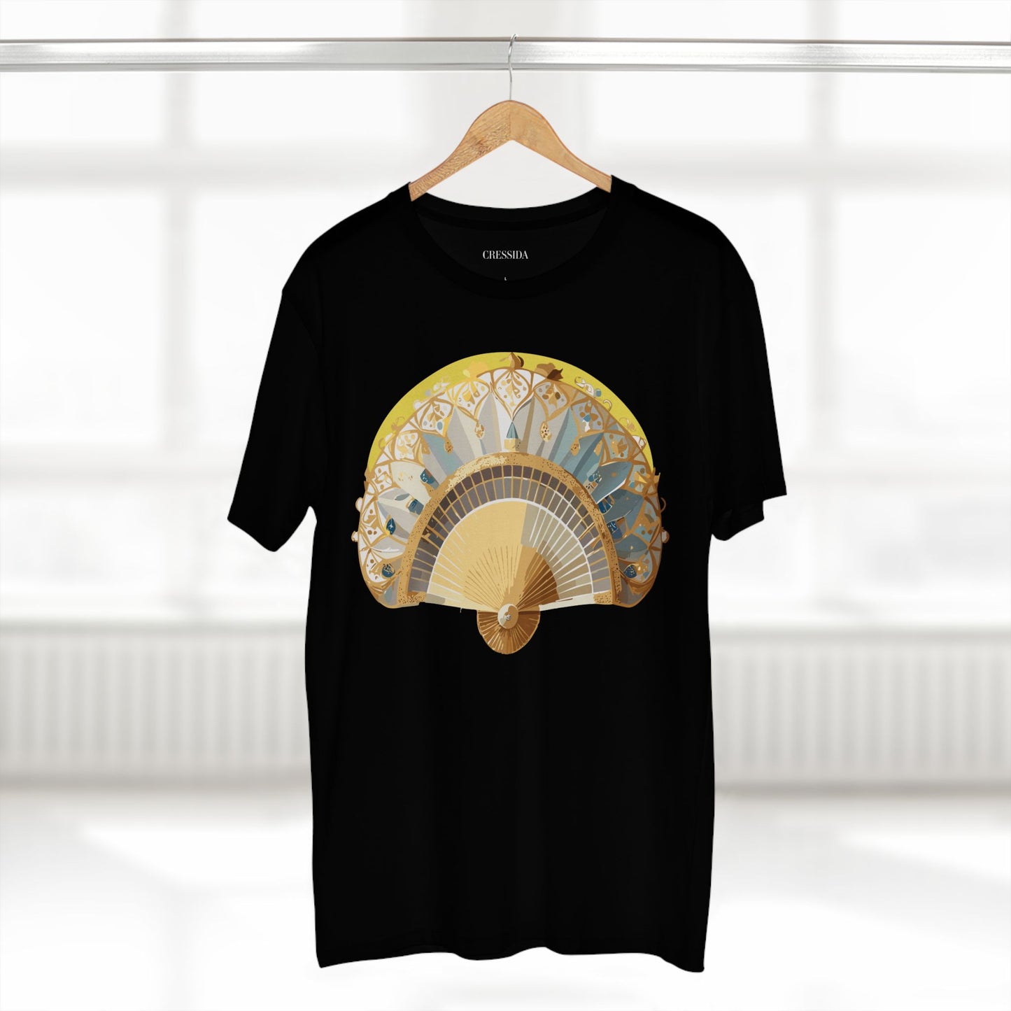 Fan shirt, Shirt with Fan, Tee Shirt with Antique Fan