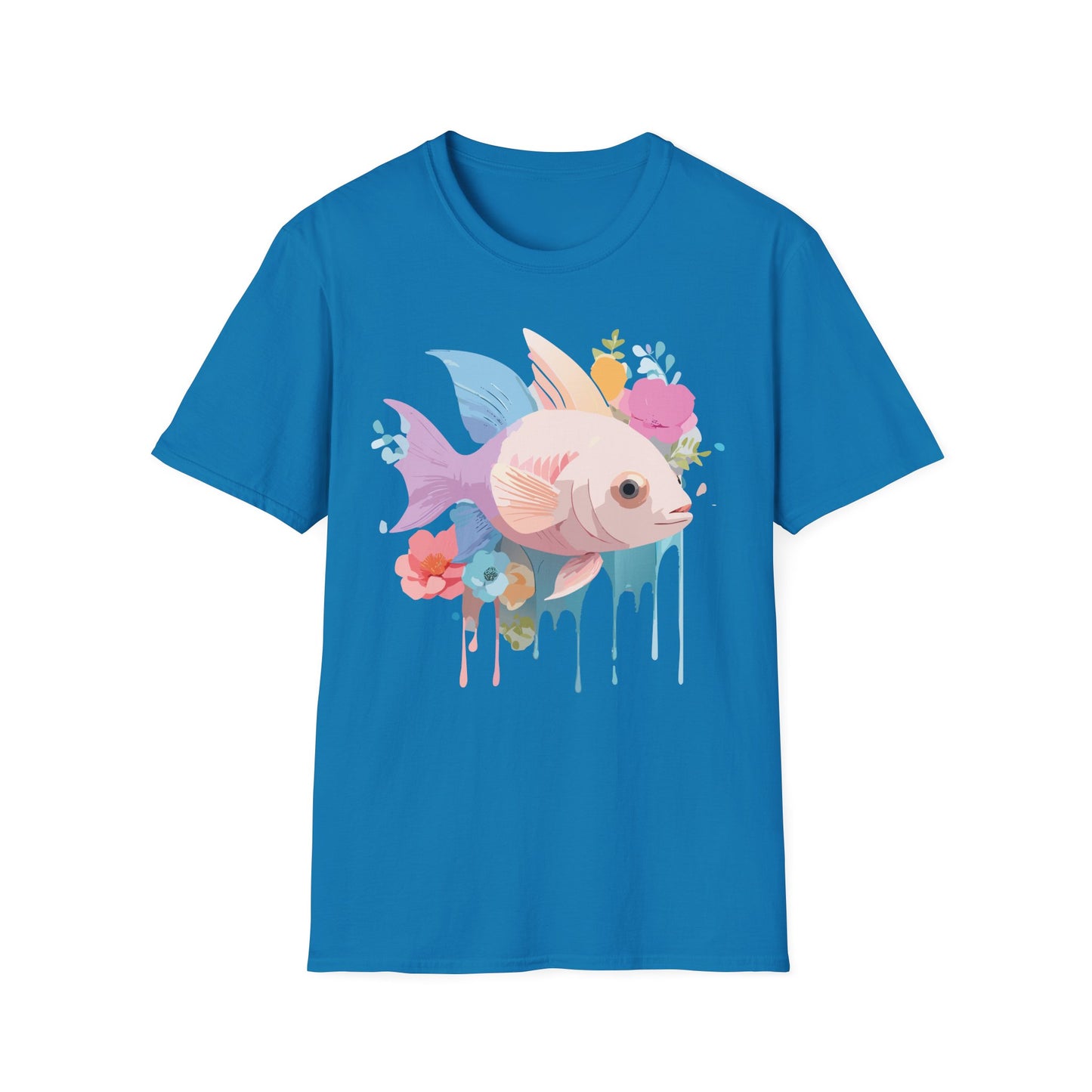Fish Art Design Shirt, T Shirt with Fish, Graphic Shirt, Tee Shirt with Graphic Design, Shirt with Fish Graphic Art