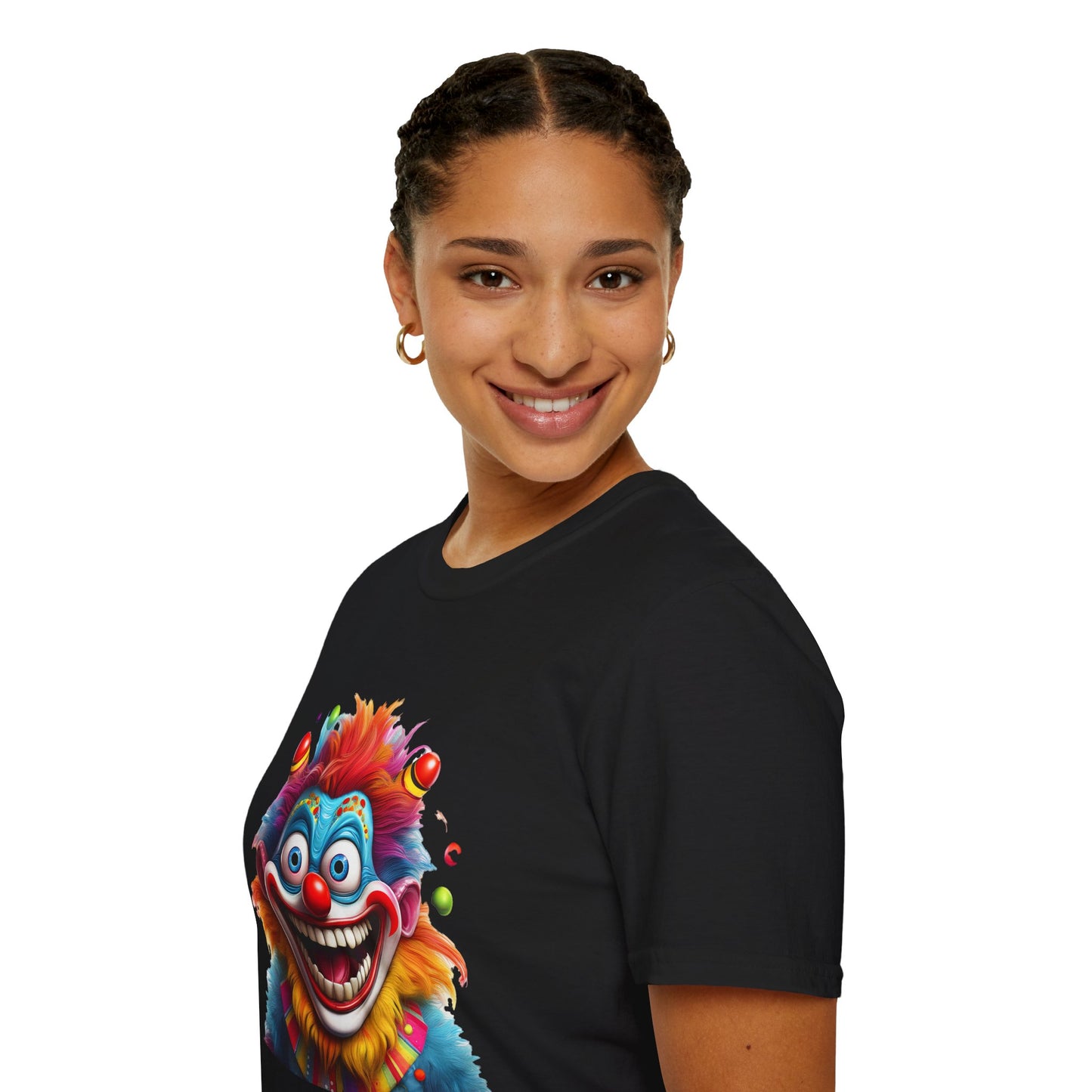 Clown Shirt, T Shirt with Clown, Funny Man Shirt, Tee Shirt with Funny Man, Circus Shirt, Shirt with Circus, Scary Man Shirt, Shirt with Scary Man