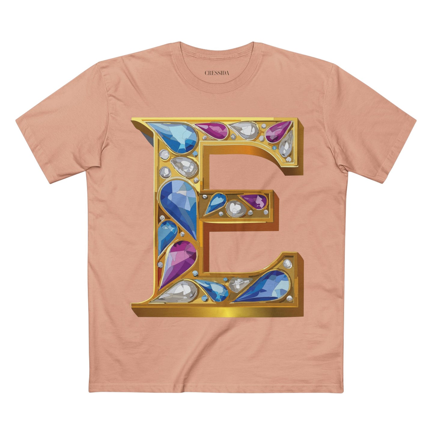 Letter Shirt, Shirt with Letters, Tee Shirt with Gold Letters